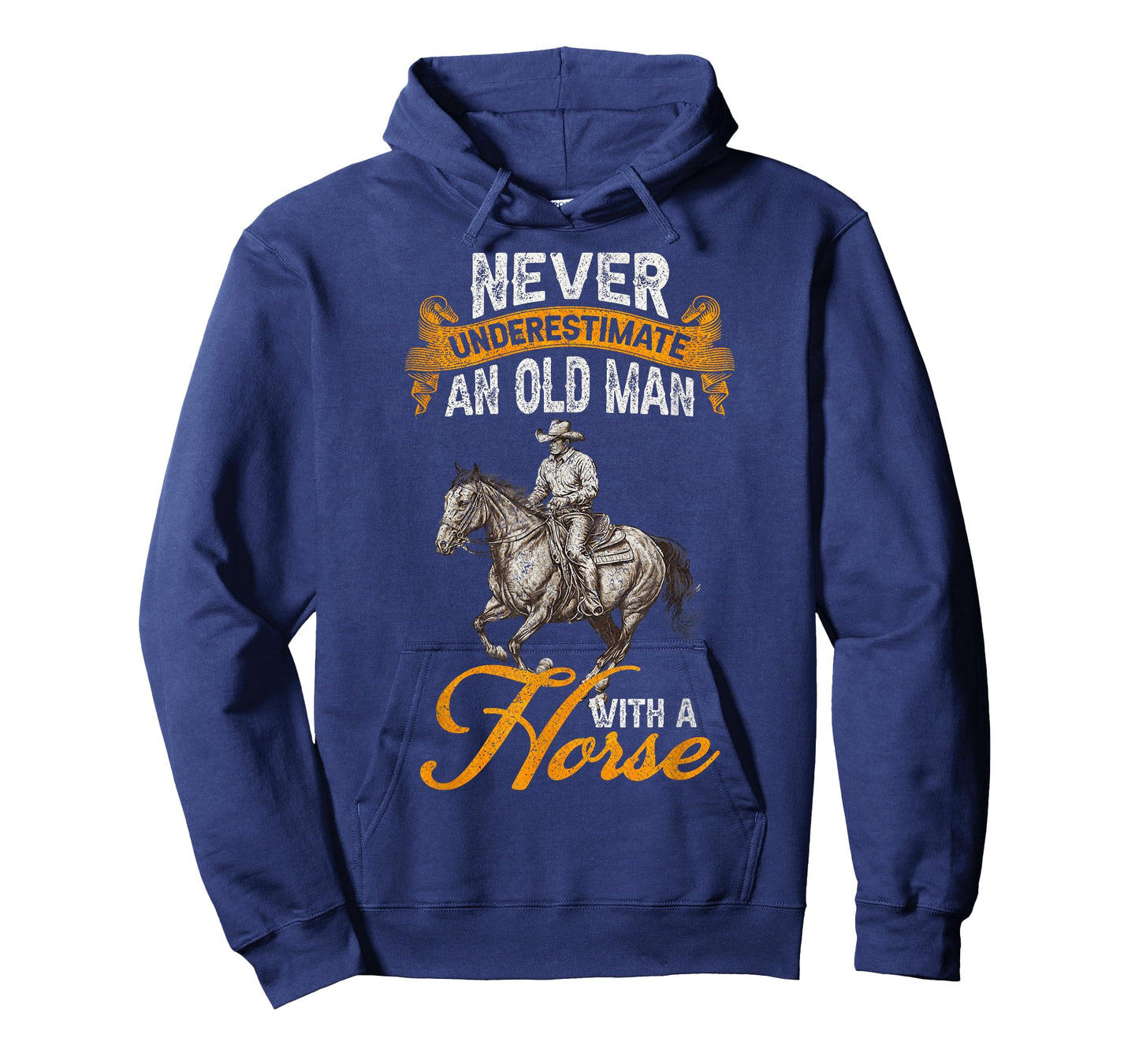Never Underestimate An Old Man With A Horse, Riding Horses T-Shirt