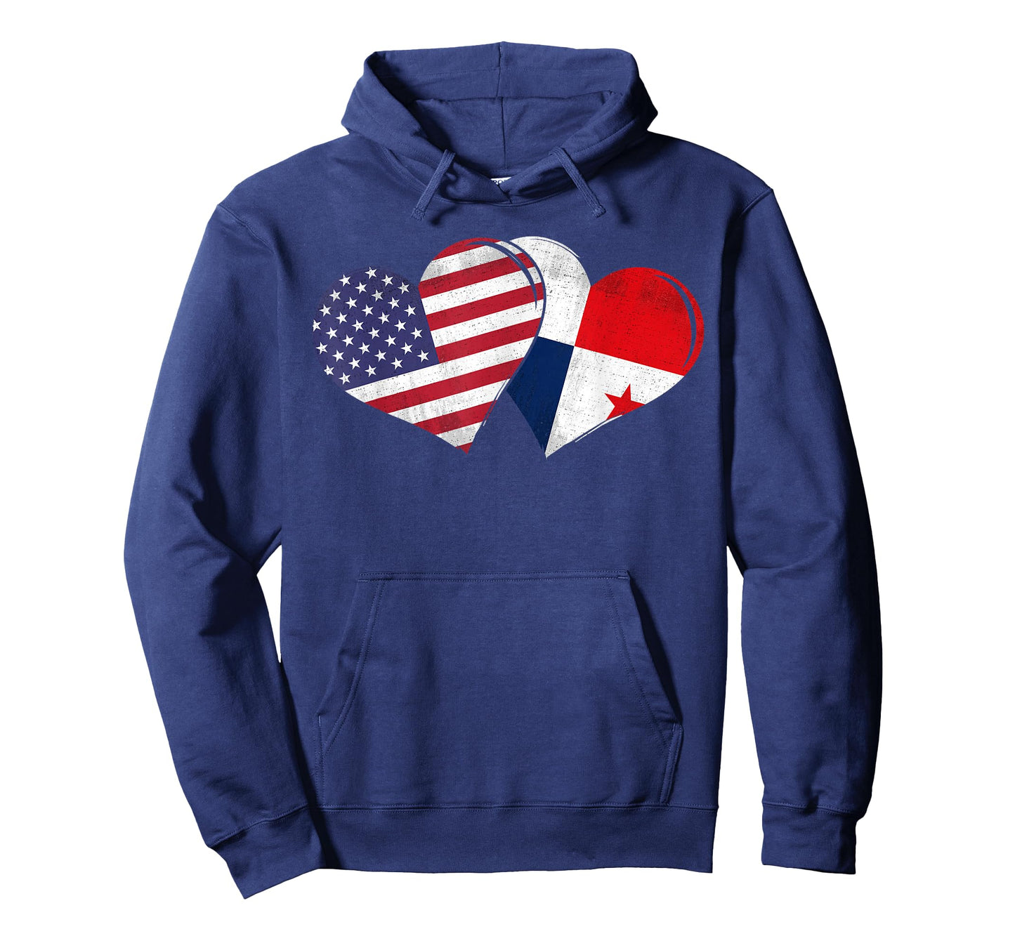 Vintage Panama - American Flag Heart For Panamanian T-Shirt