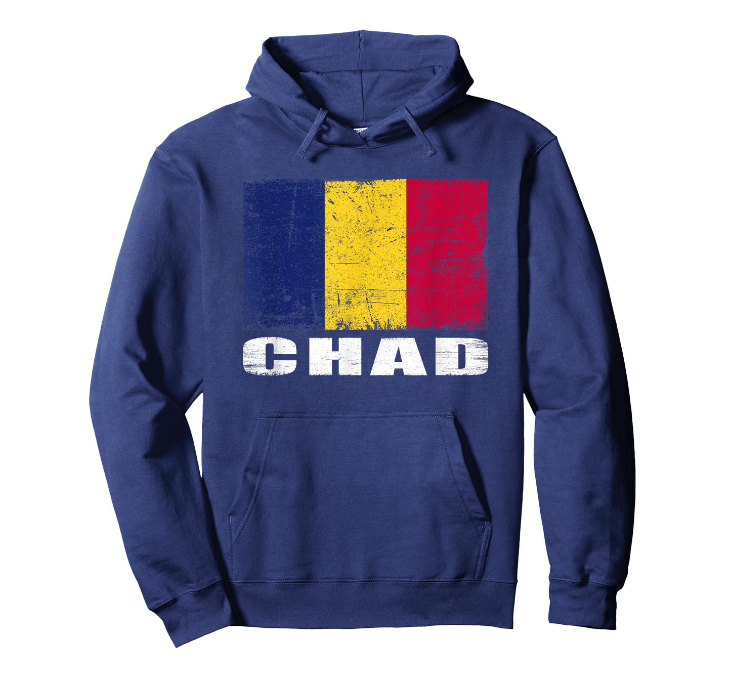Chad Flag Design Grunge Country Flag Chad T-Shirt