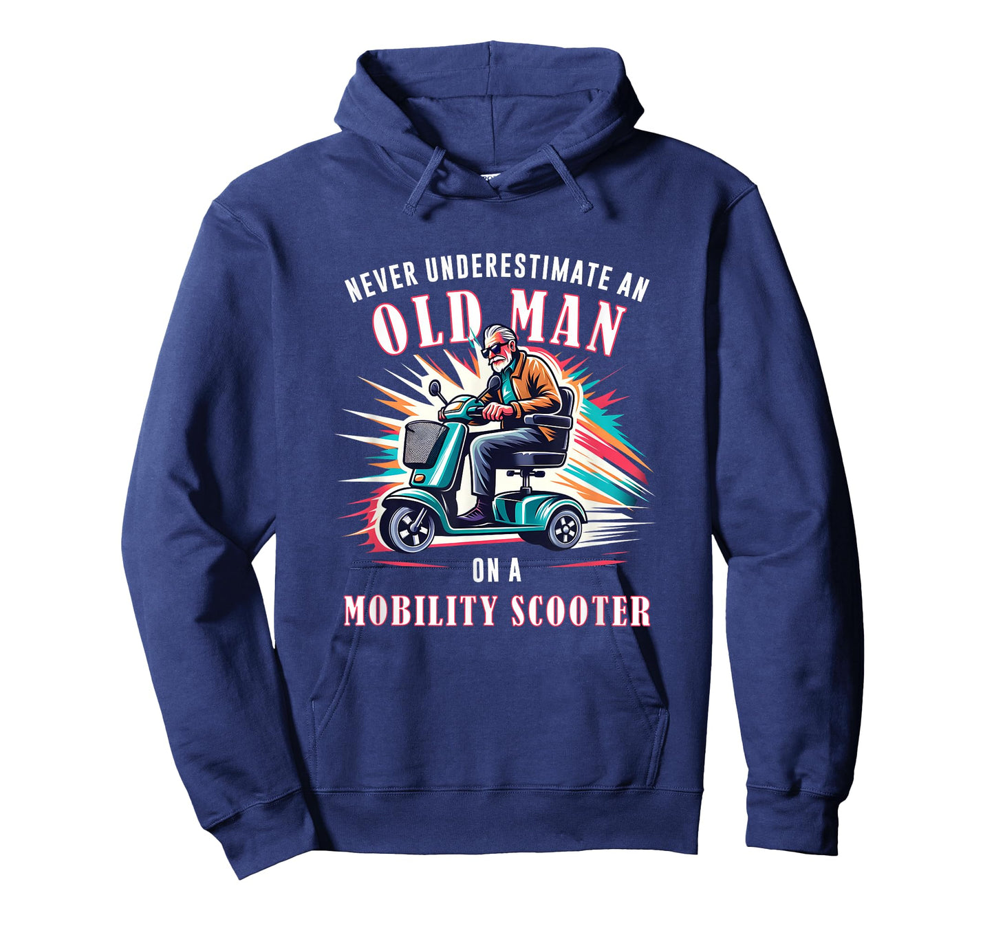 Funny Classic Old Man Mobility Scooter Rider T-Shirt