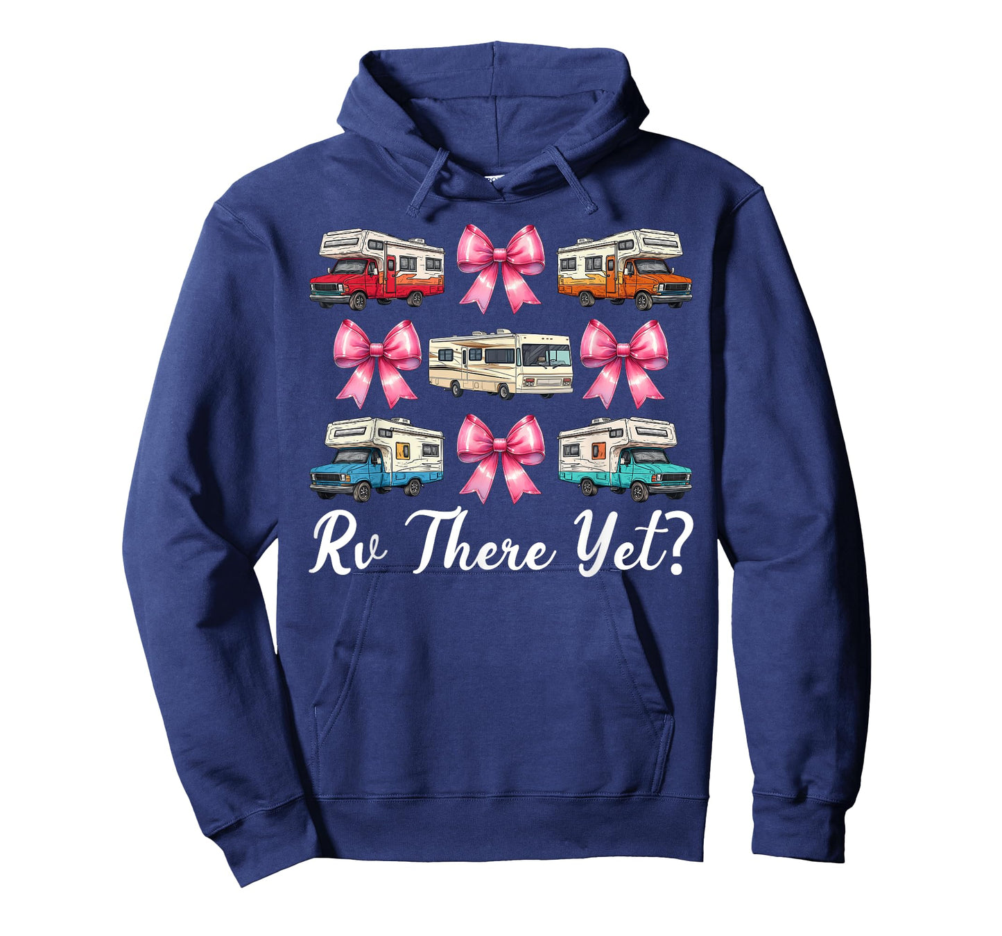 Rv There Yet? RV Camping Camper Motorhome Girl Mom Coquette T-Shirt