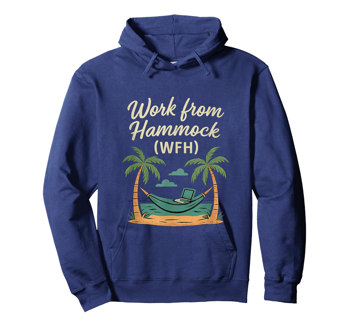 Work from Hammock (WFH) Tropical Remote Work Design T-Shirt