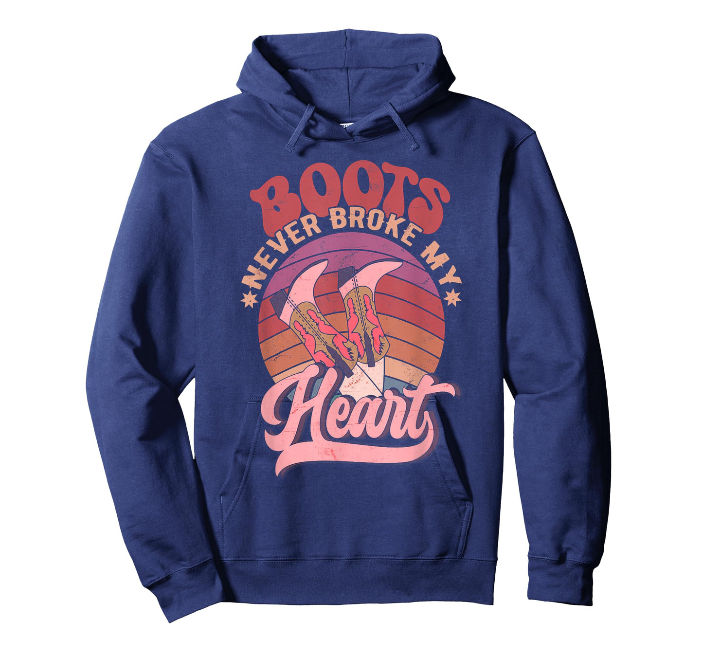 Howdy Valentines Boots Never Broke My Heart Western Cowgirl T-Shirt