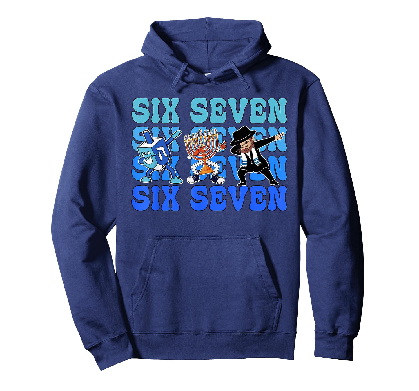 67 Hanukkah Meme Six Seven Dabbing Menorah Dreidel Jewish T-Shirt