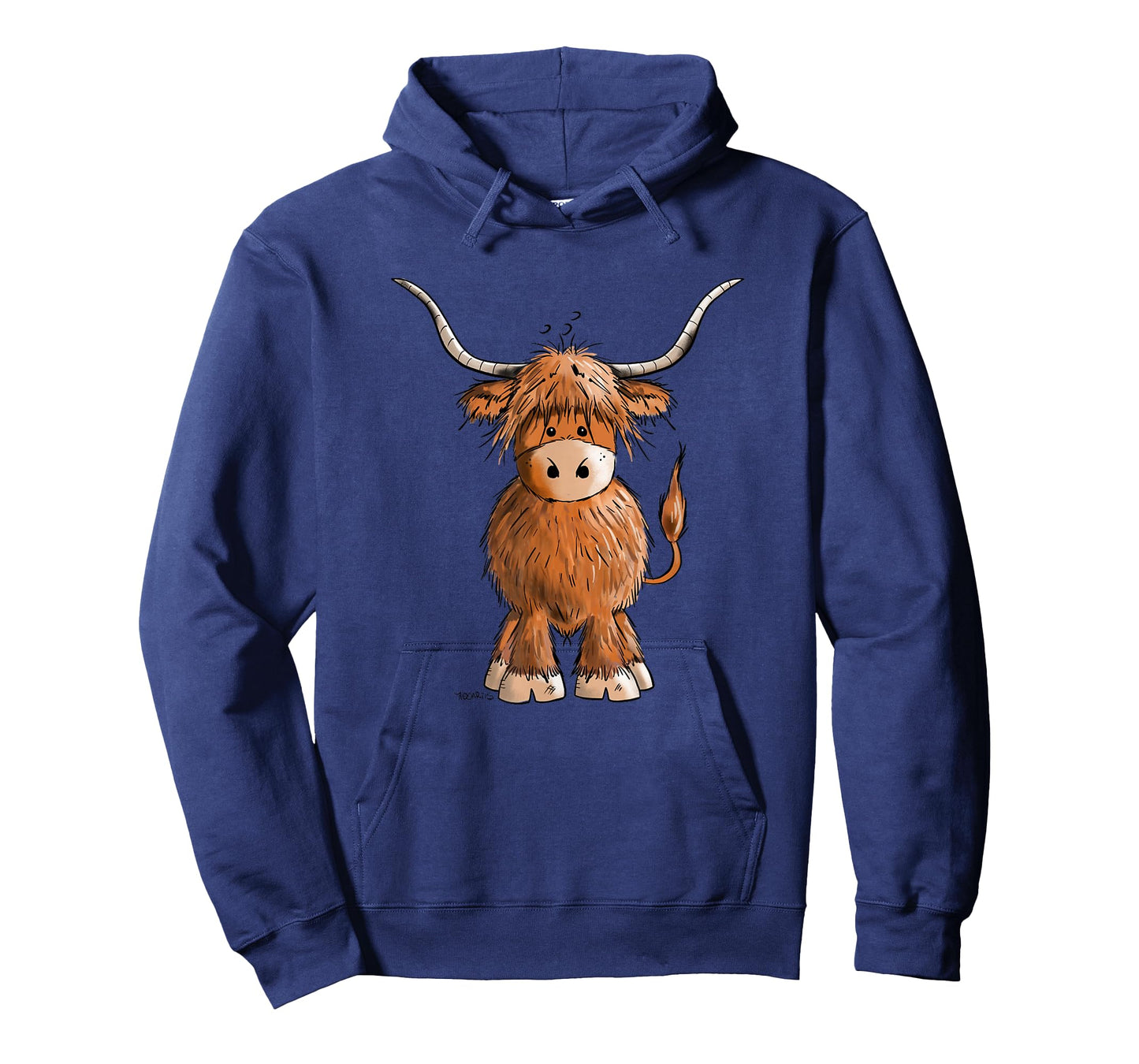 Cute Hairy Scottish Highland Cow For Women Men Kids T-Shirt