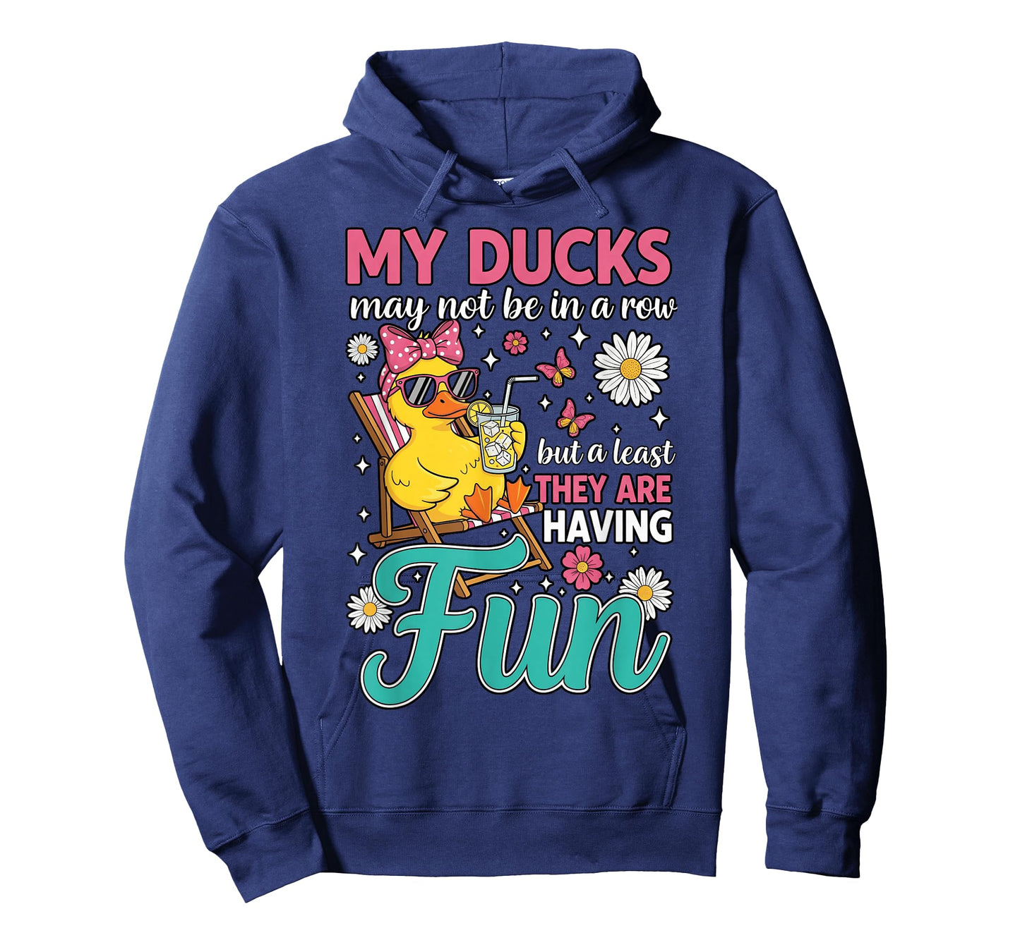 Funny Ducks Not in a Row Sarcastic Funny Mental Health T-Shirt
