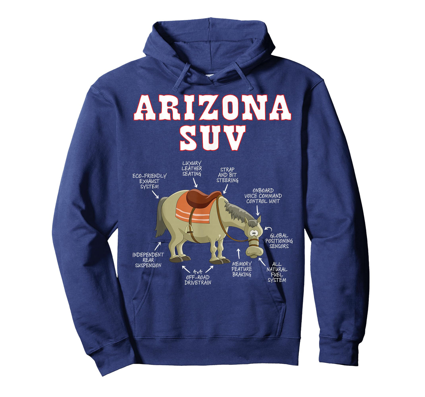 Arizona AZ SUV Funny Joke Horse Mule Souvenir Gift T-Shirt