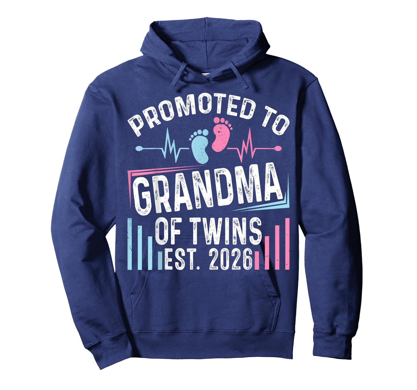 Promoted to Grandma of Twins Est 2026 Baby Shower Vintage T-Shirt