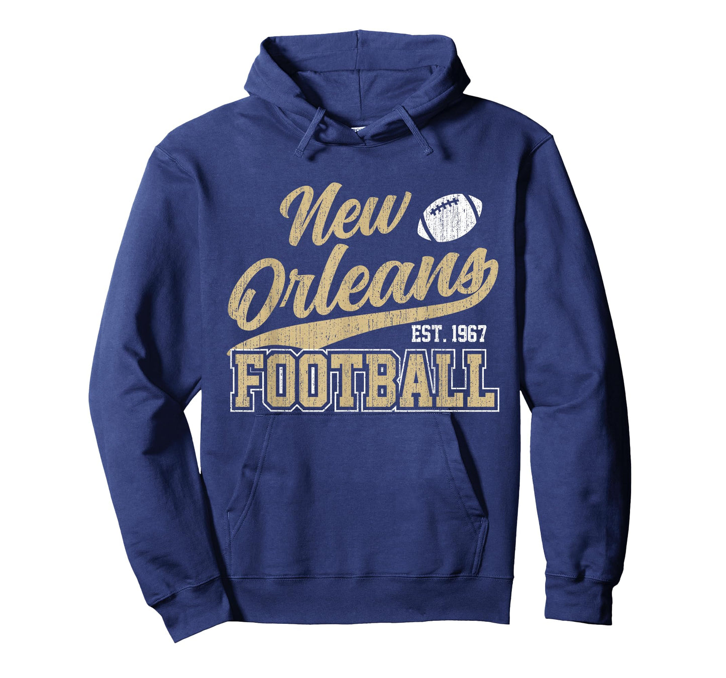 New Orleans Distressed Football Team Fan Sports T-Shirt
