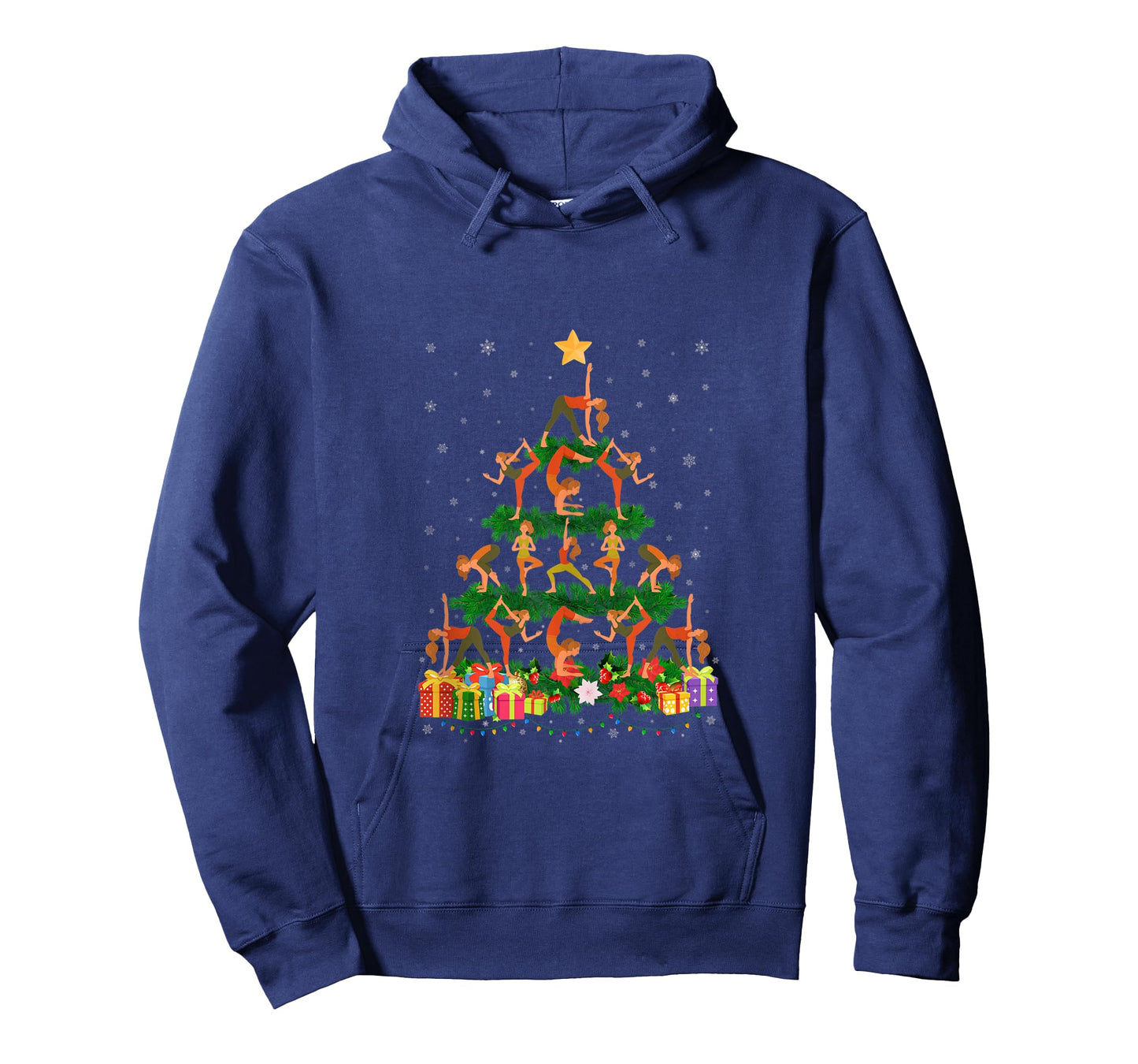 Funny Xmas Outfit for Yoga Lovers Ugly Christmas Sweater Tank Top