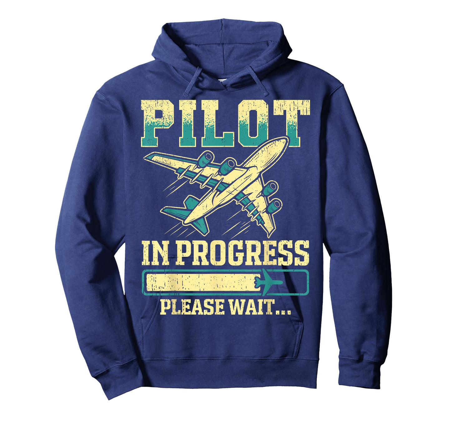 Pilot In Progress Funny Airplane Aviation Men Women Kids T-Shirt