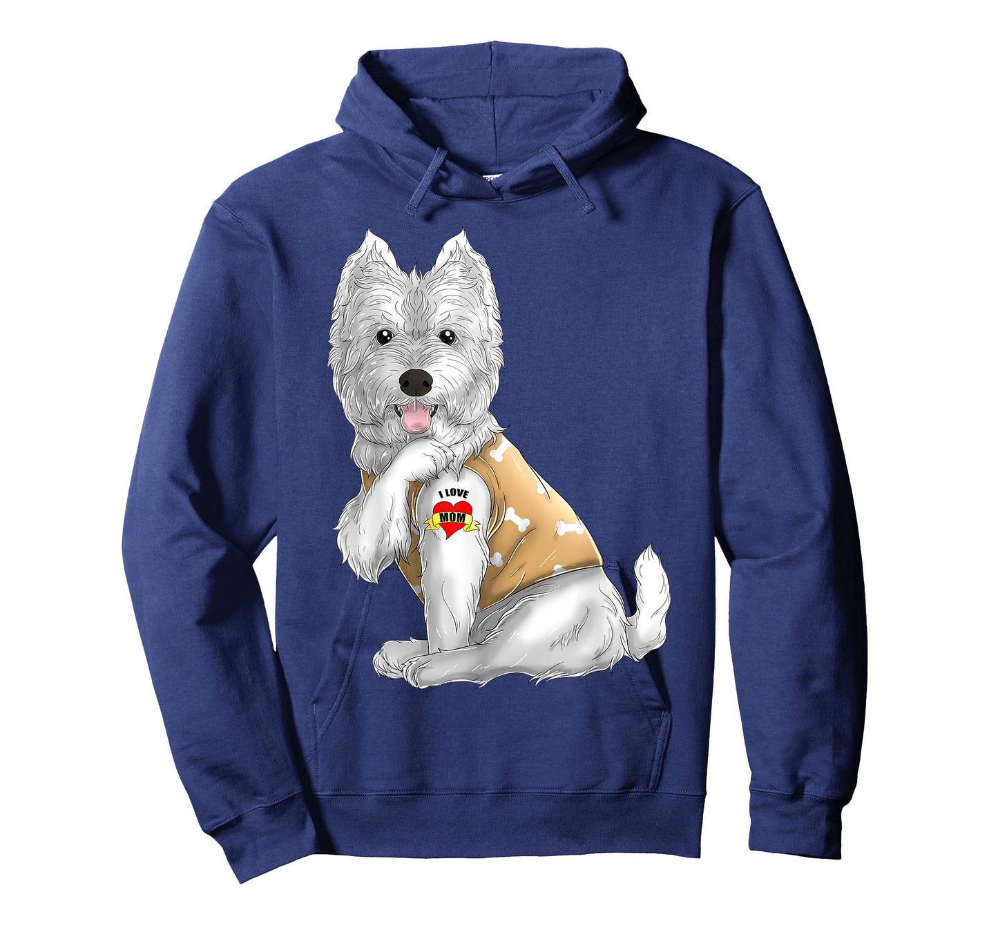 Westie I Love Mom Tattoo Dog Shirt Funny Mother's Day Gift T-Shirt