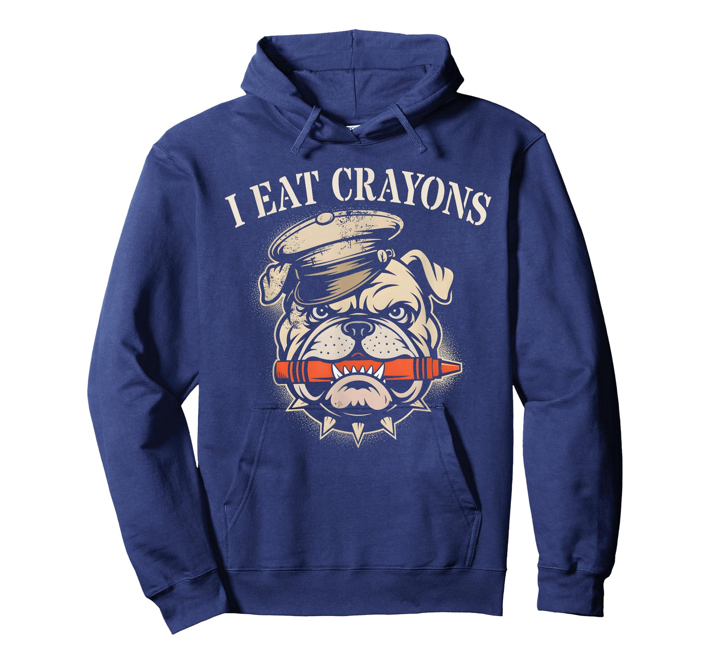 Sarcastic I Eat Crayons Bulldog Grunt Family Military Eater T-Shirt