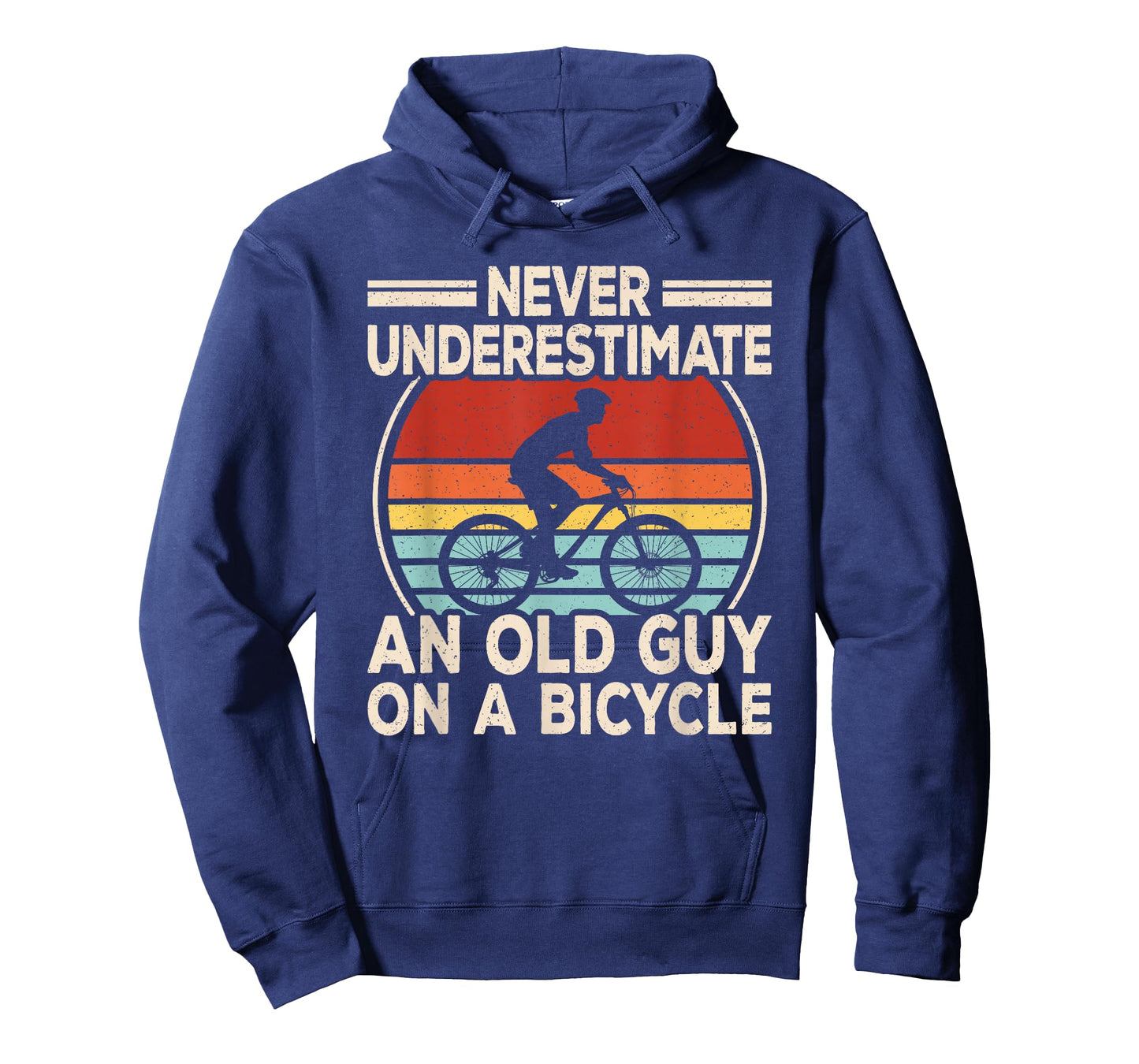 Never Underestimate An Old Guy On A Bicycle Cyclist Men T-Shirt
