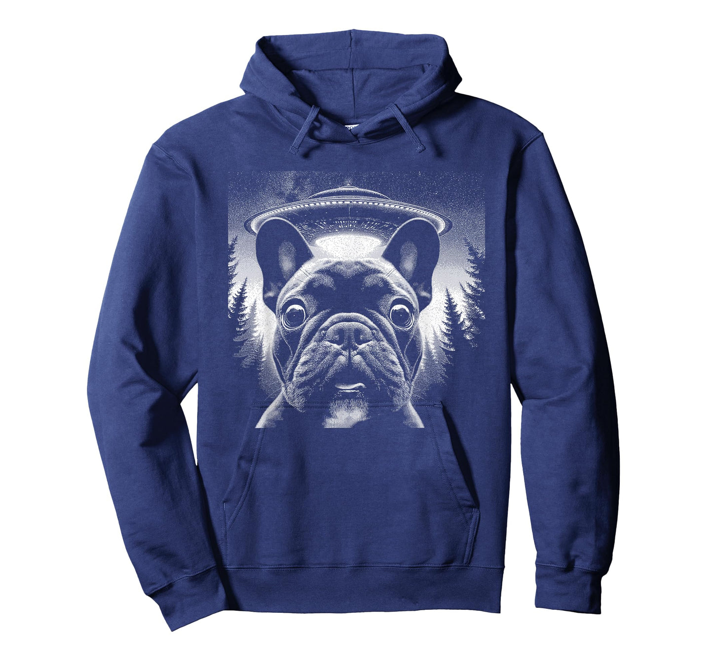 French Bulldog Selfie With UFO - Funny Graphic Alien Lover Men Women Kids T-Shirt