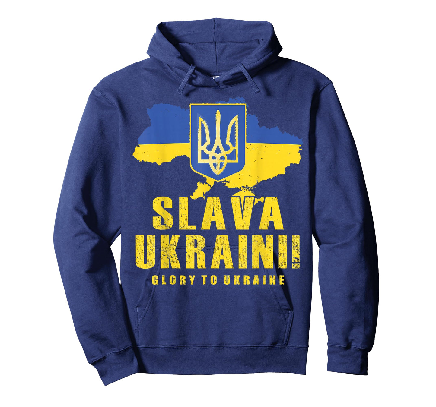 Ukraine Slava Ukraini Tryzub Glory to Ukraine Flag Map T-Shirt