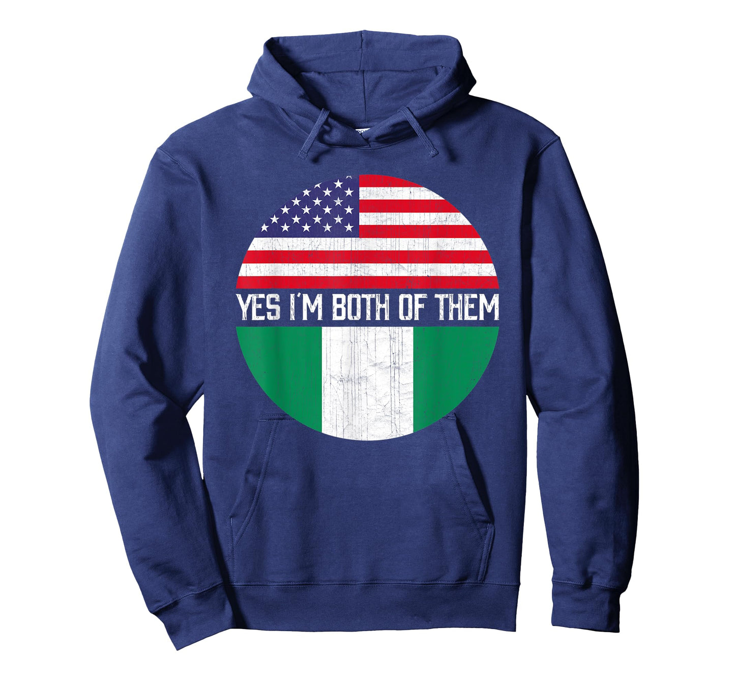 Half American Half Nigerian USA Flag Family Heritage Women Kids Men T-Shirt
