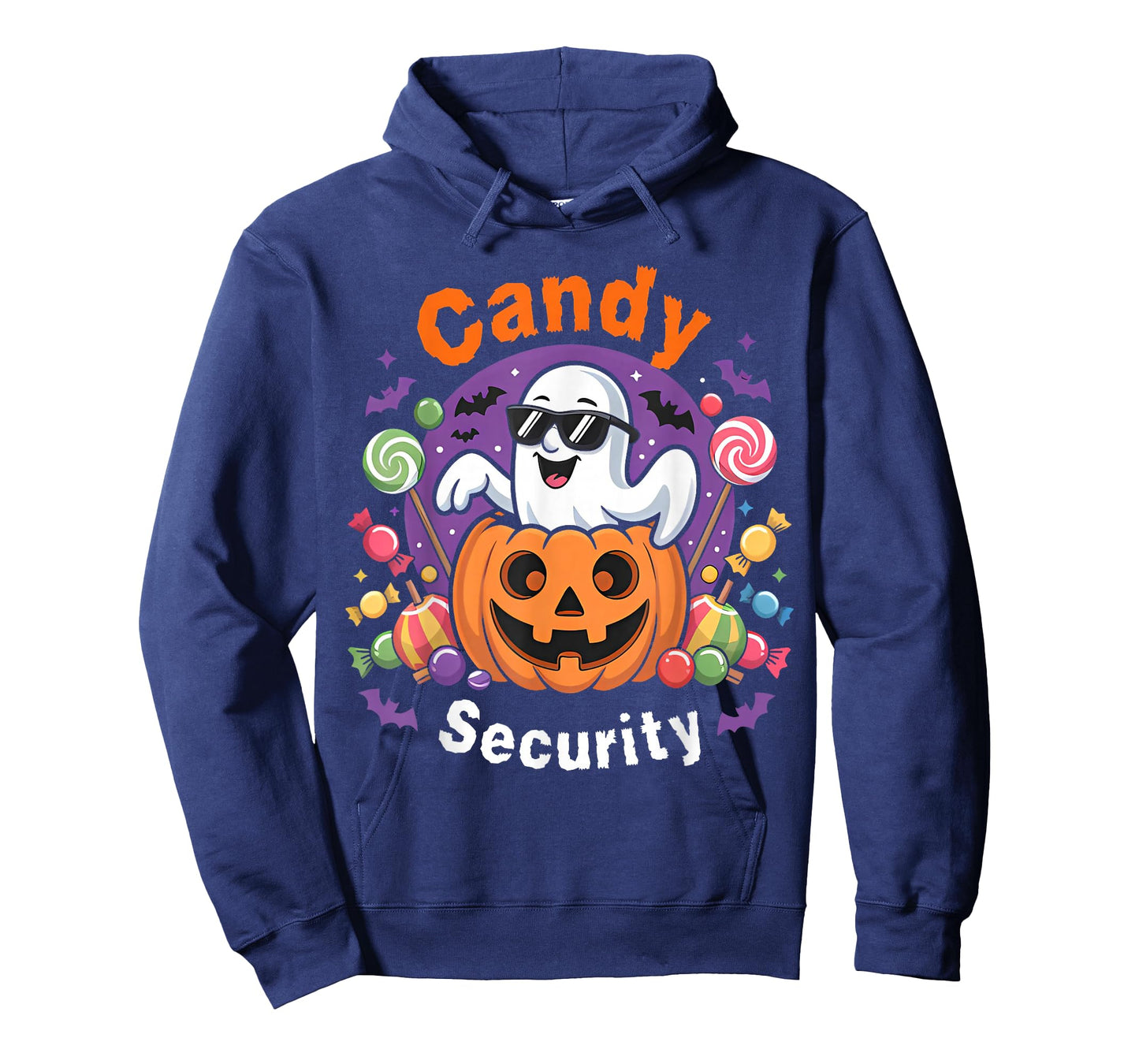 Candy Security Boo Pumpkin Funny Ghost Halloween Costume T-Shirt