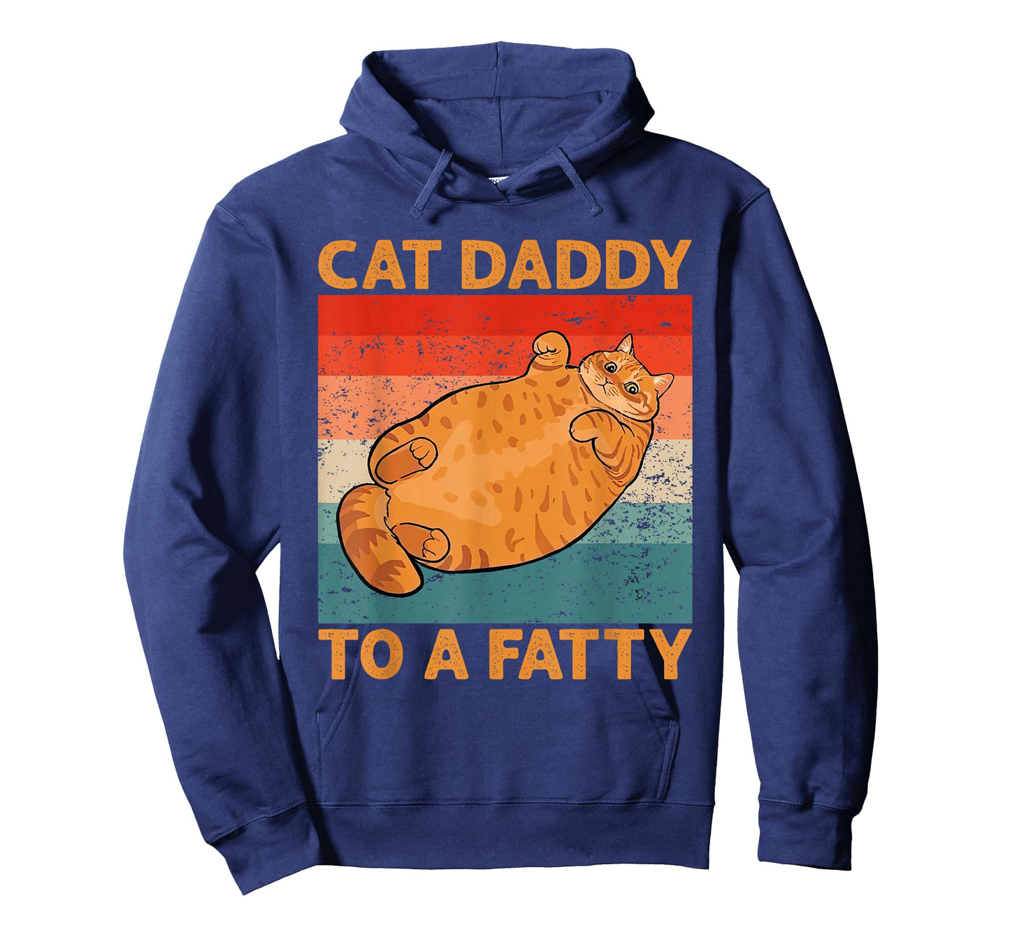 Retro Fat Chonk Dad Tee Funny Cat Daddy To A Fatty Men Women T-Shirt