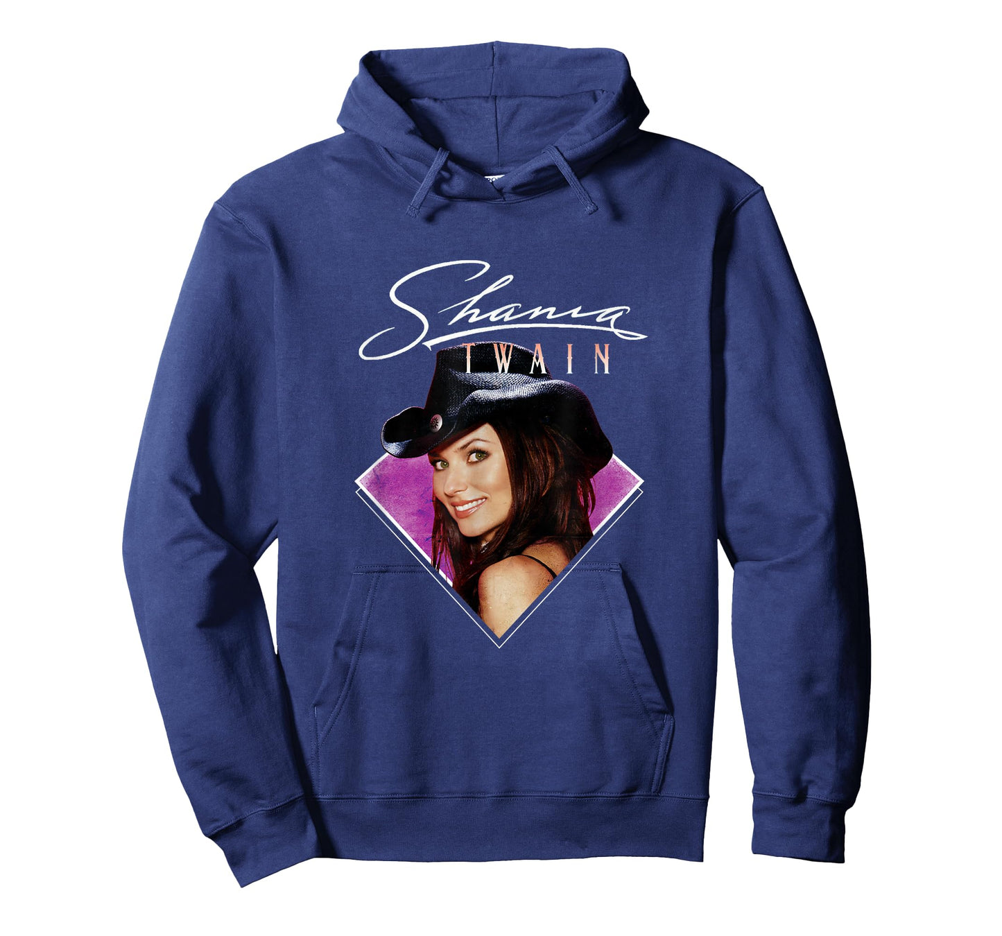 Official Shania Twain Purple Photo White Text T-Shirt