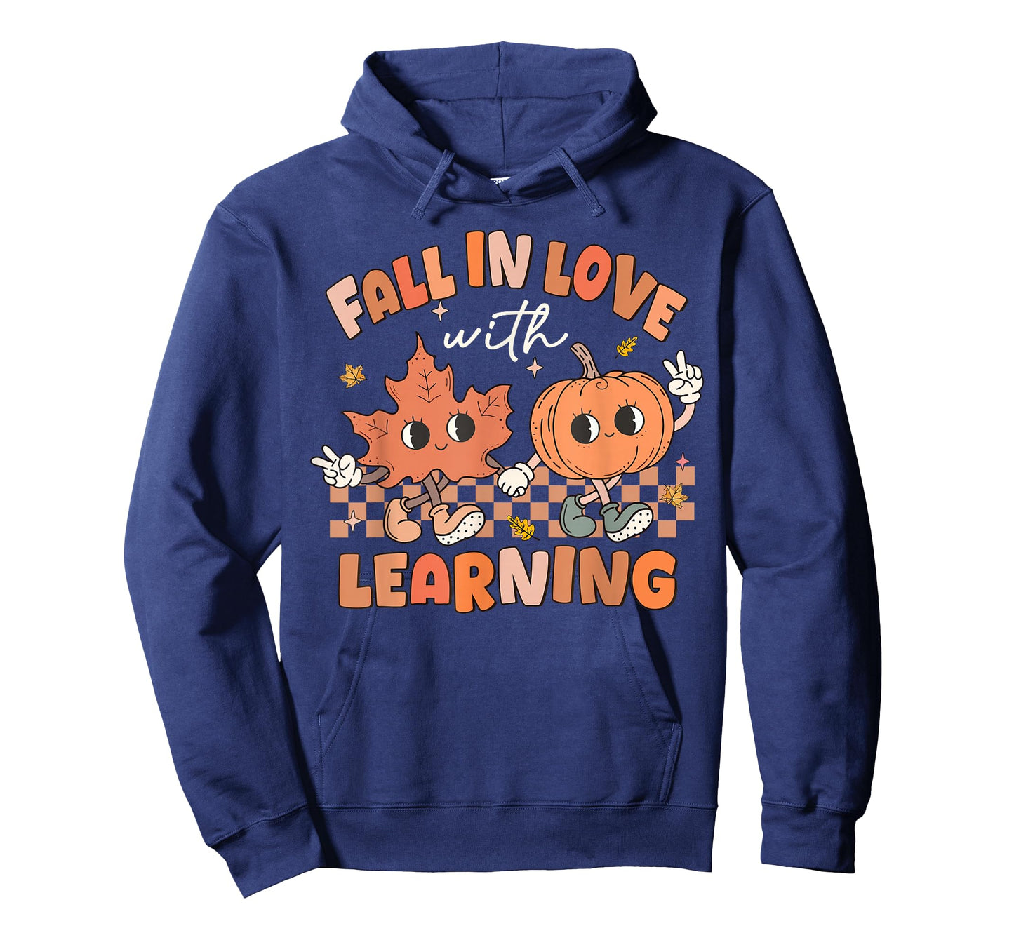 Fall In Love With Learning Pumpkin Autumn Leaves Teacher T-Shirt