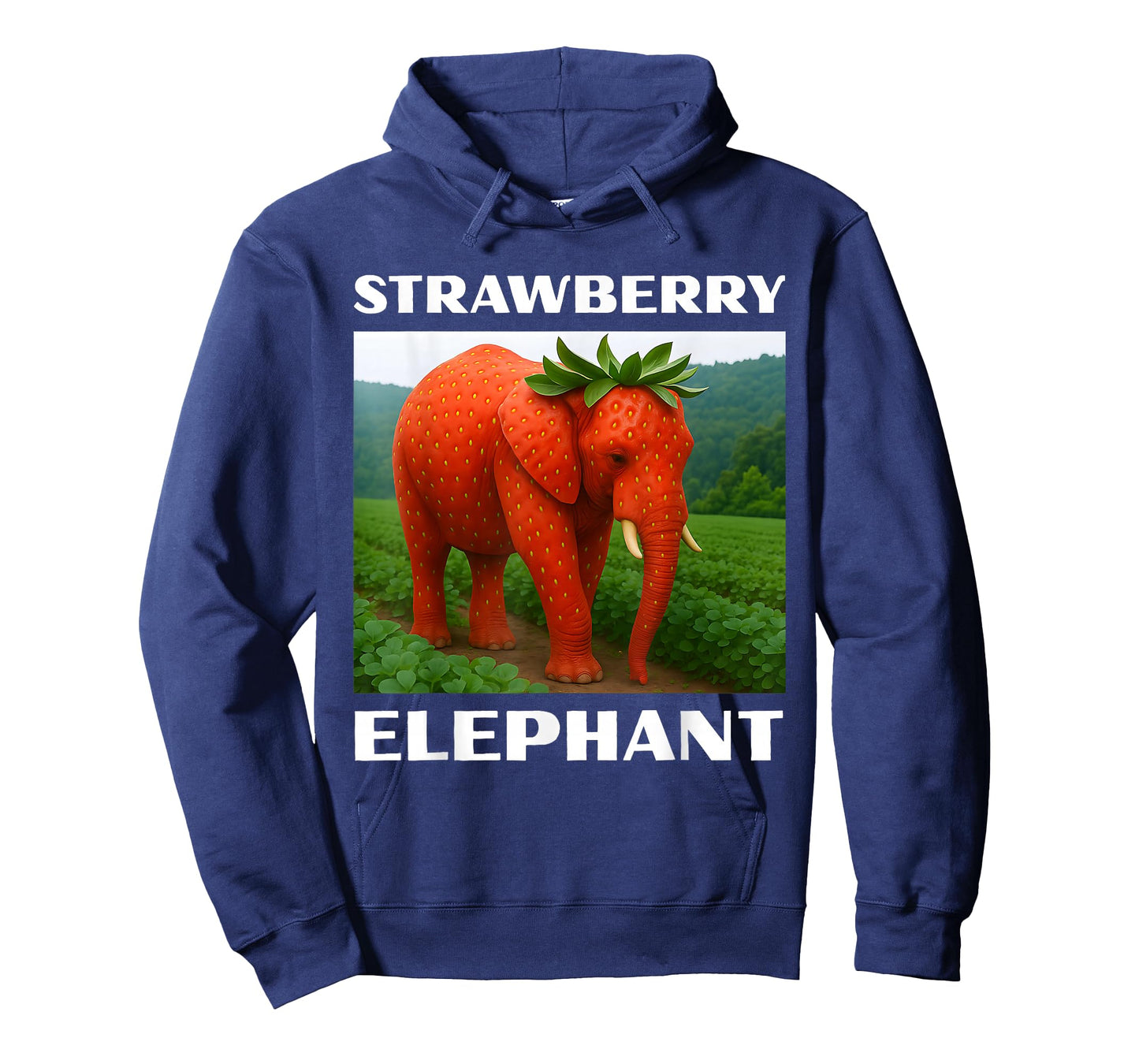 Funny Italian Brainrot Strawberry Elephant Meme for Kids T-Shirt