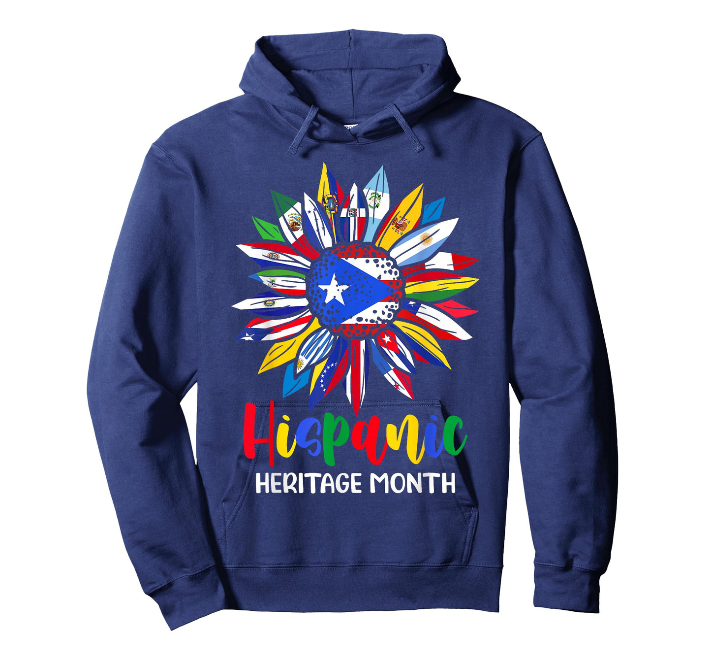 Hispanic Heritage Month Puerto Rico Flag Sunflower Latino T-Shirt