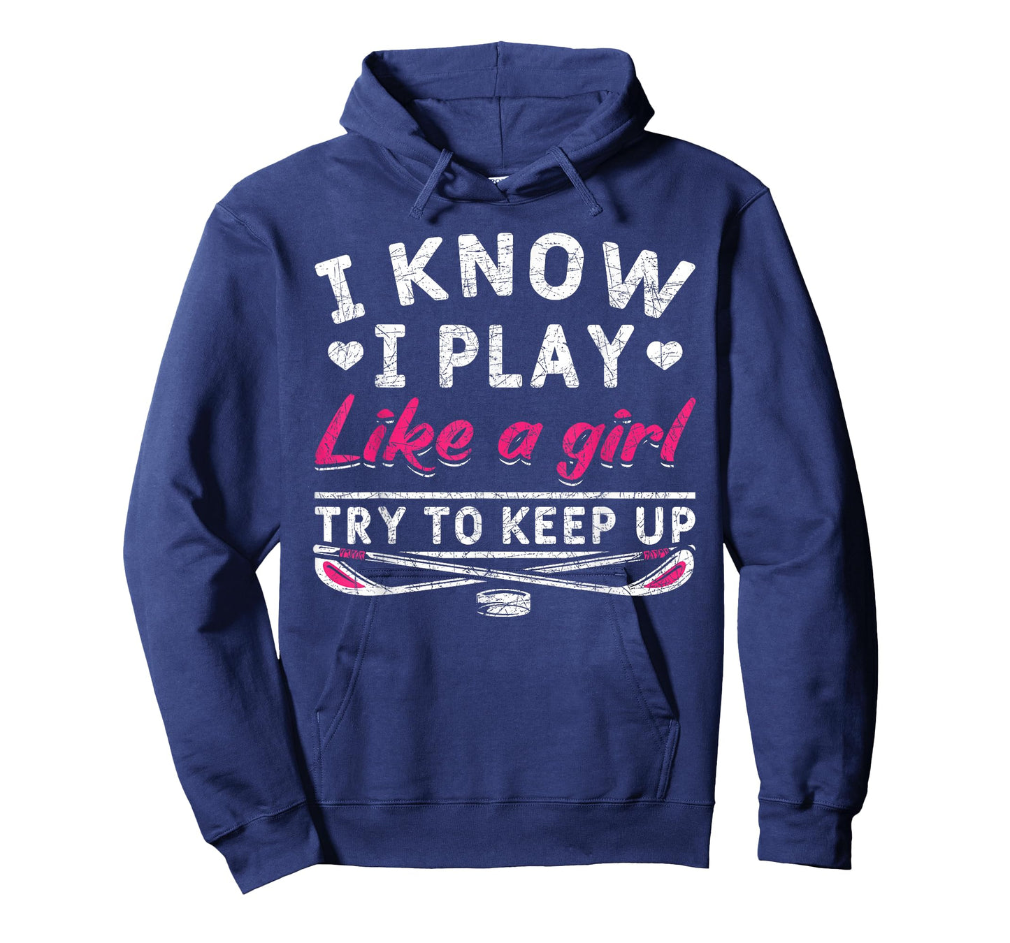 Hockey Player Women Girls Kids Gift Funny Ice Hockey T-Shirt