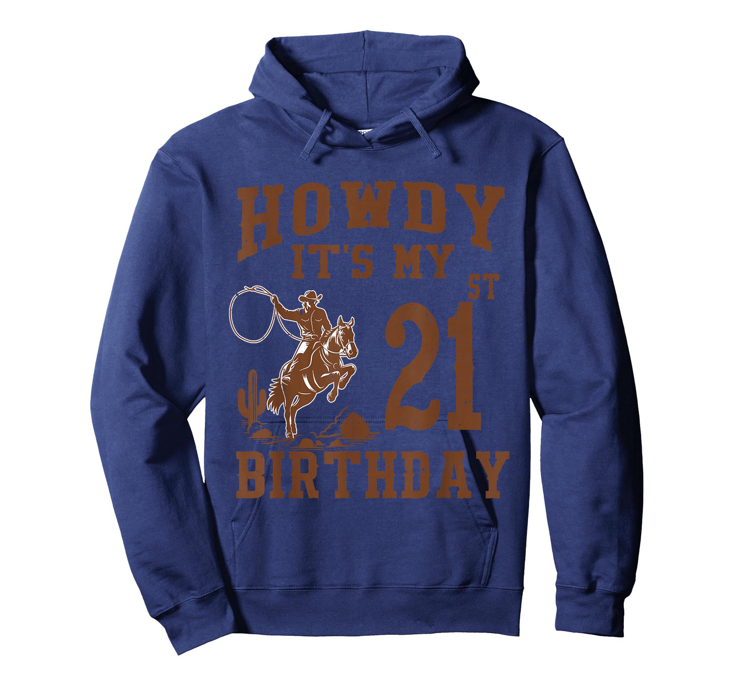 Howdy It's My 21st Birthday Western Cowboy 21 Year Old Bday T-Shirt