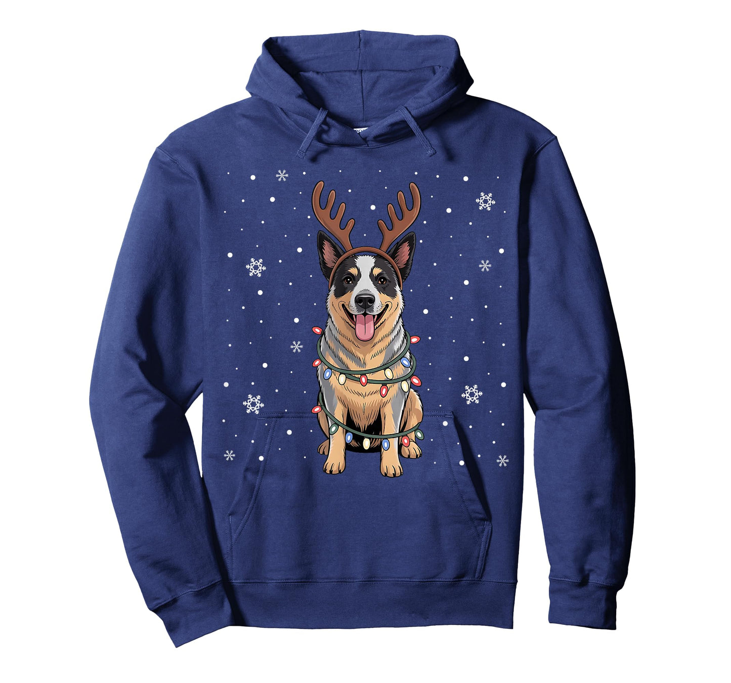 Xmas Holiday Santa Australian Cattle Dog Christmas Pajama T-Shirt