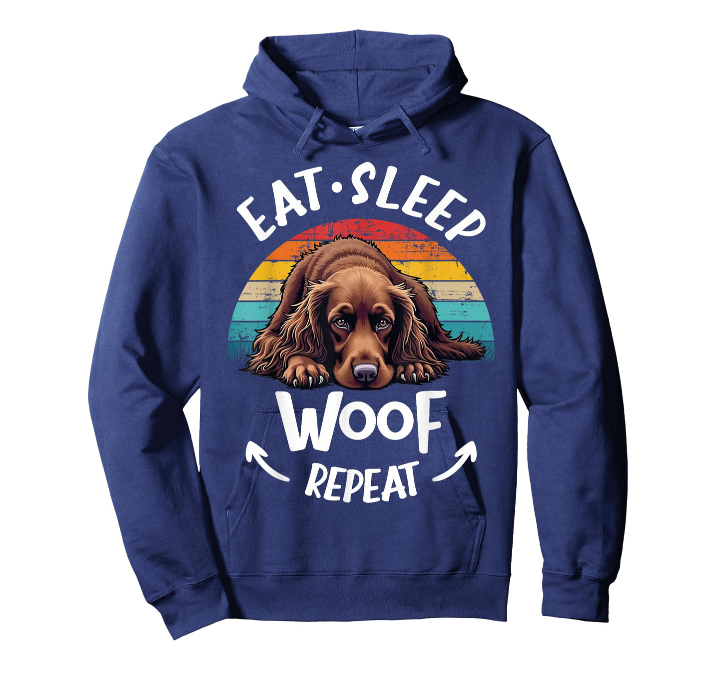 English Cocker Spaniel Dog Eat Sleep Repeat T-Shirt