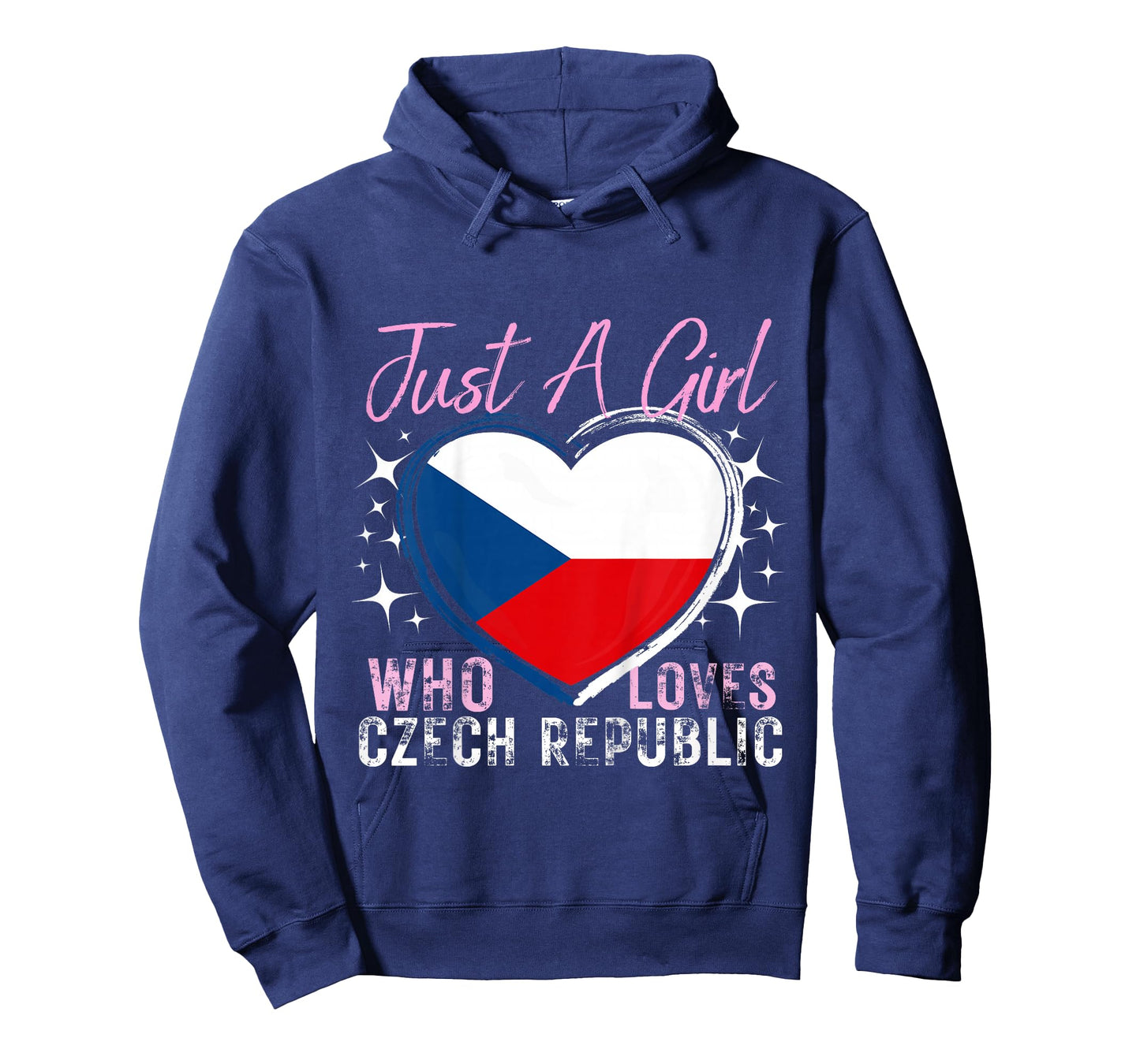 Kids Just A Girl Who Loves Czech Republic Heart Flag for Girls T-Shirt
