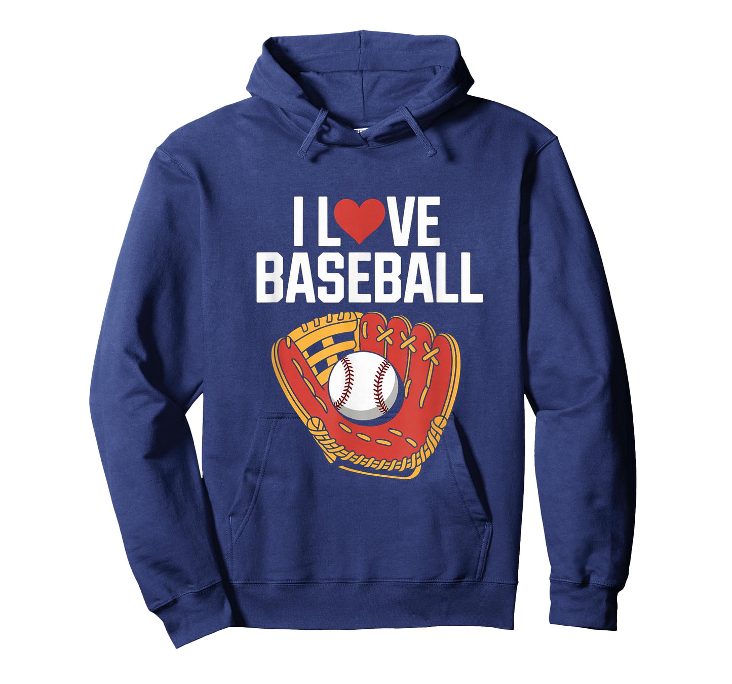 I Love Baseball Glove Sports Passion T-Shirt