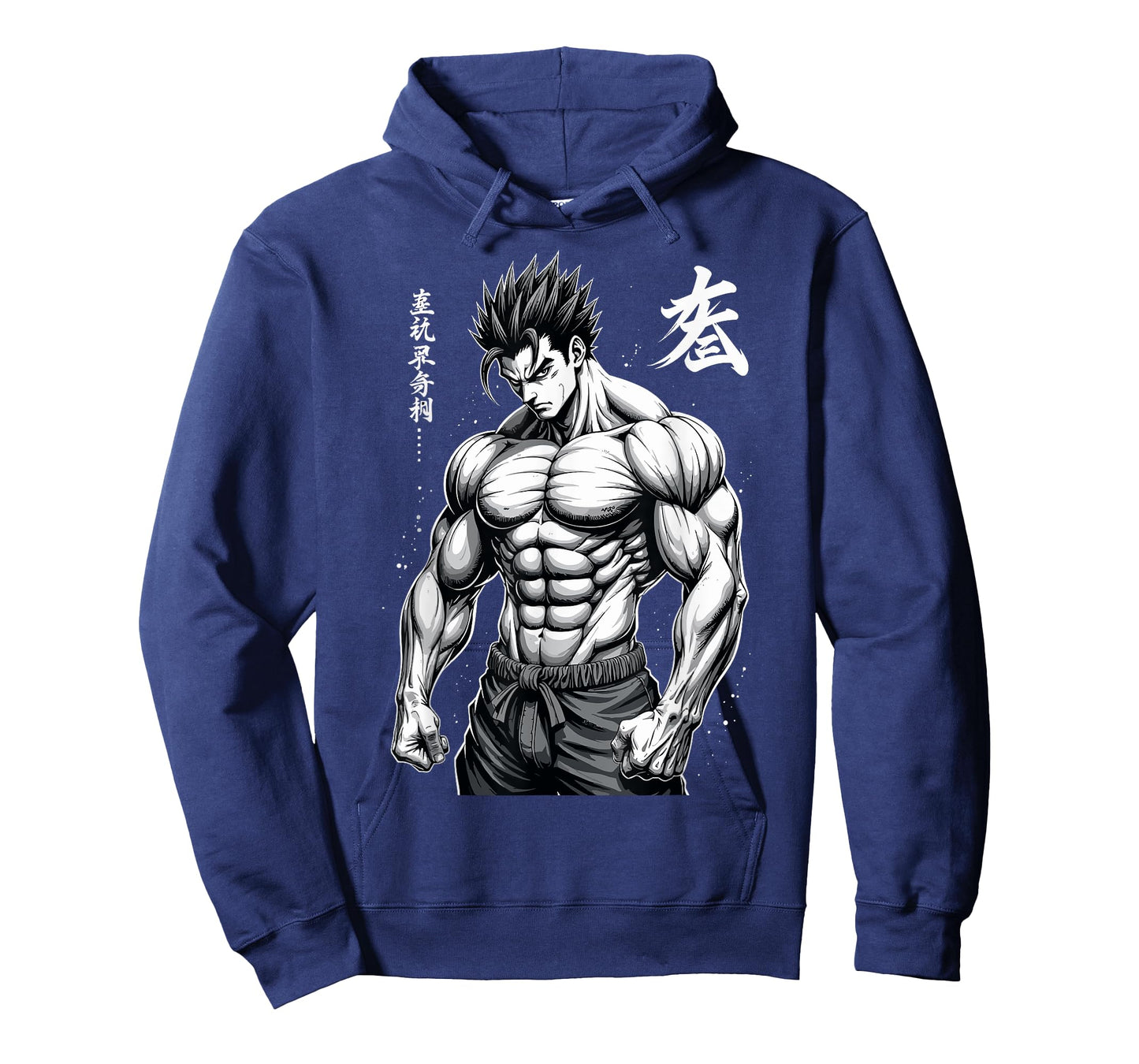 Powerlifter Japanese Anime Style Muscle Bodybuilder Gym T-Shirt