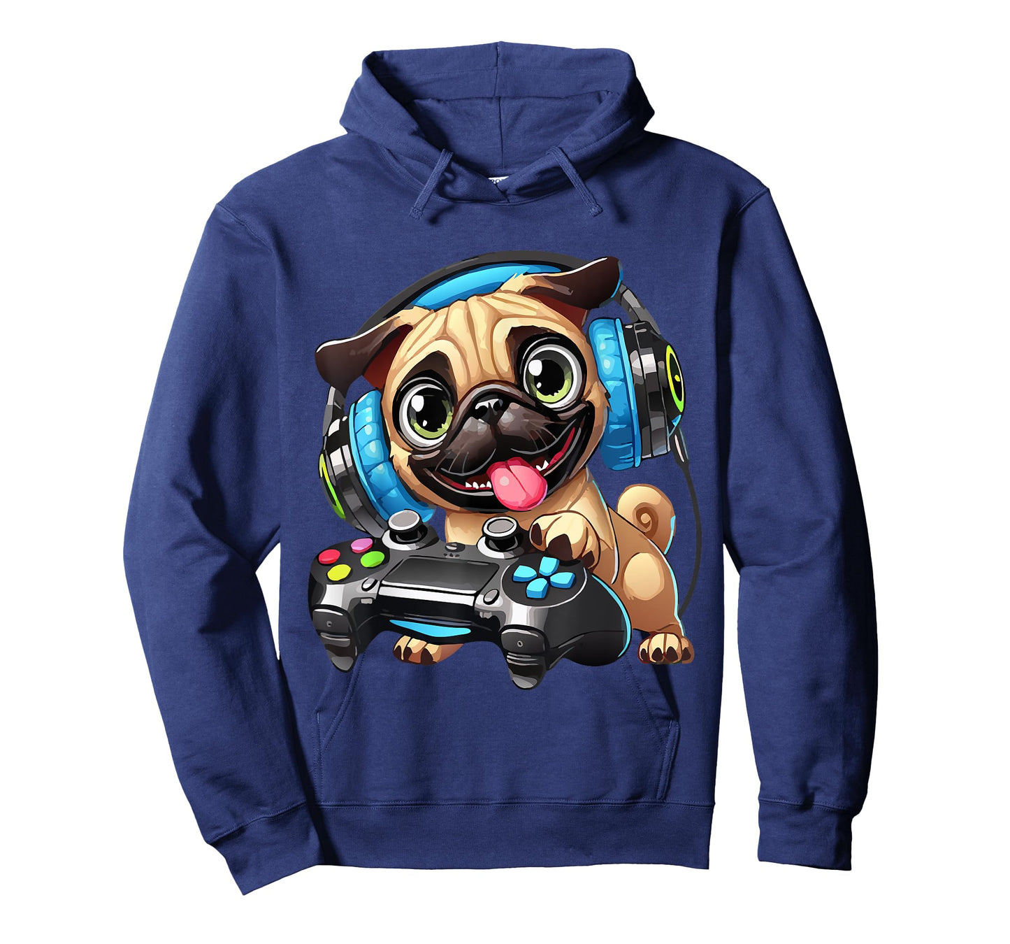 Funny Pug Cute Dog Puppy Playing Gamer Pugs Gaming Lover T-Shirt