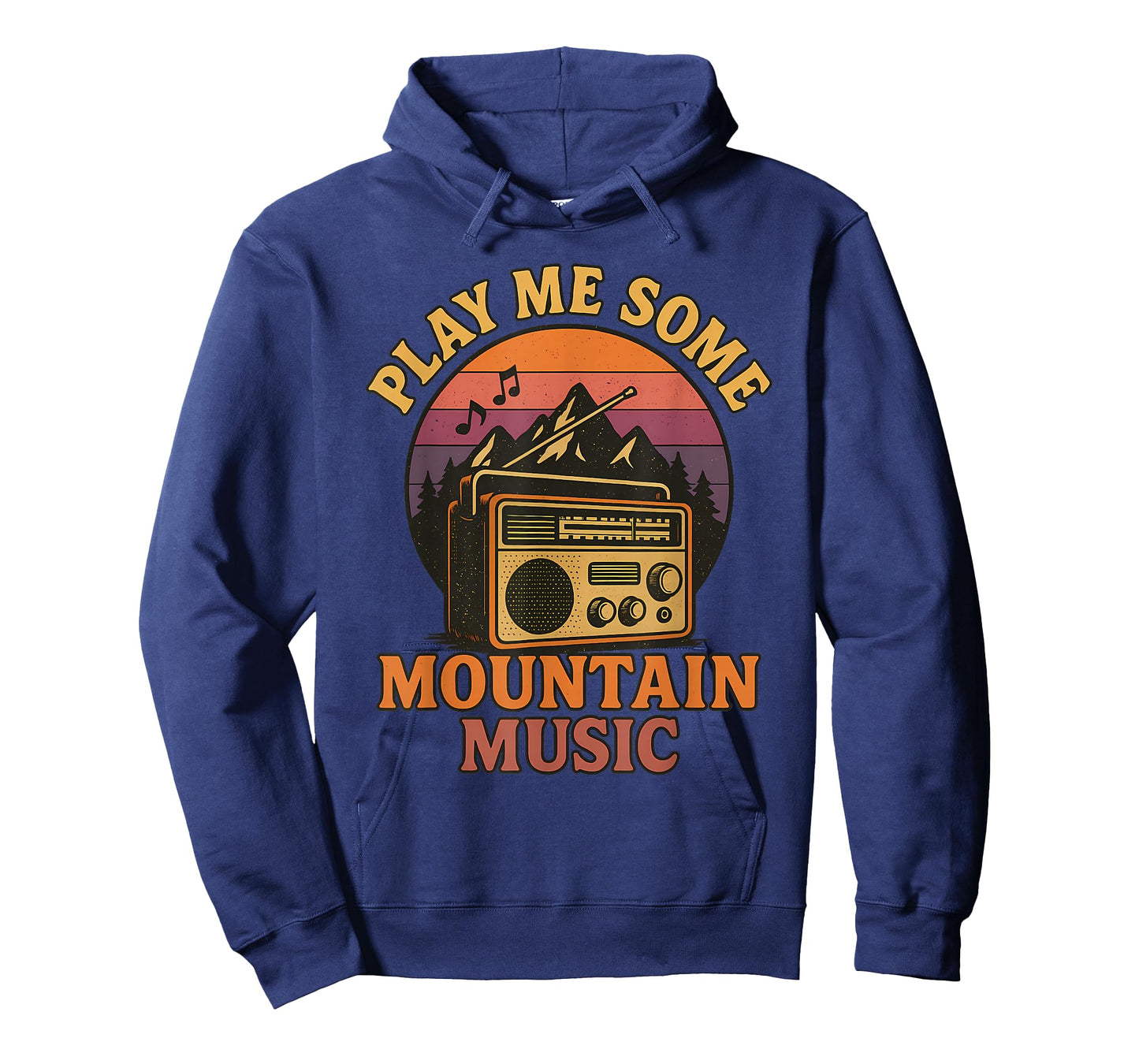 Play Me Some Mountain Music Retro Country Music T-Shirt