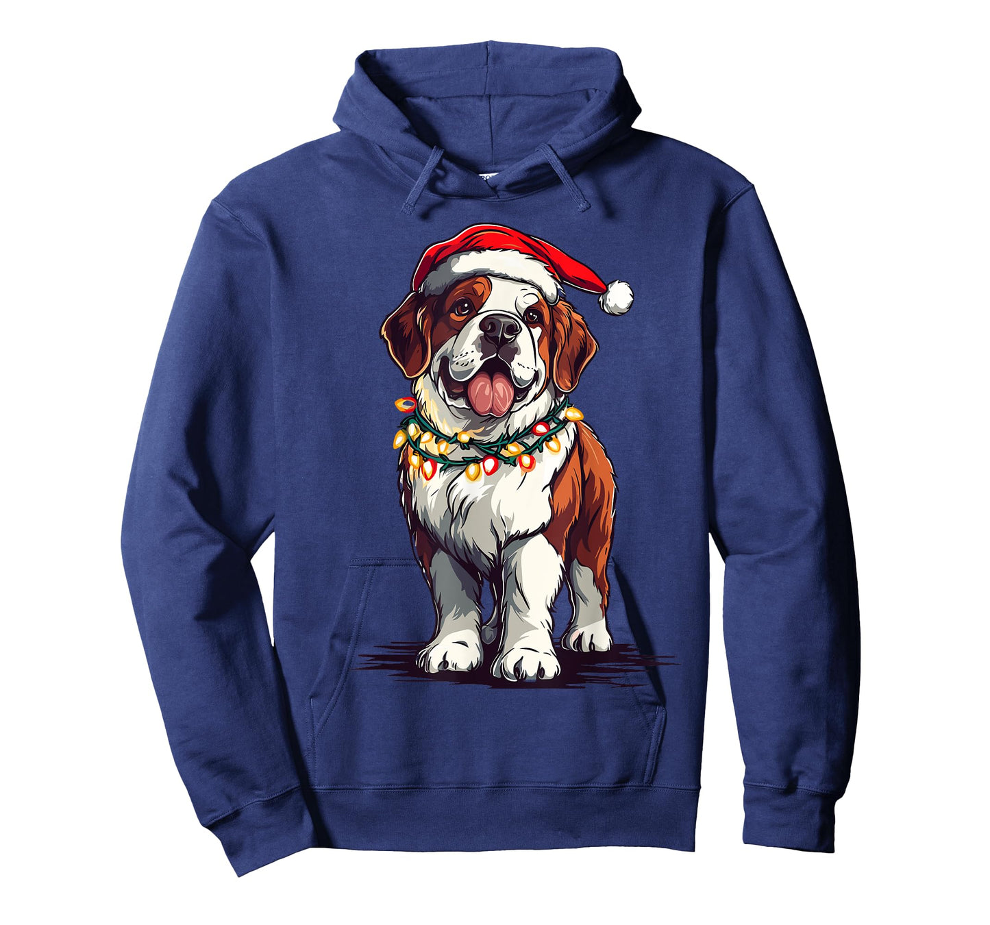 Saint Bernard Santa Christmas Tree Lights Xmas St.Bernard T-Shirt