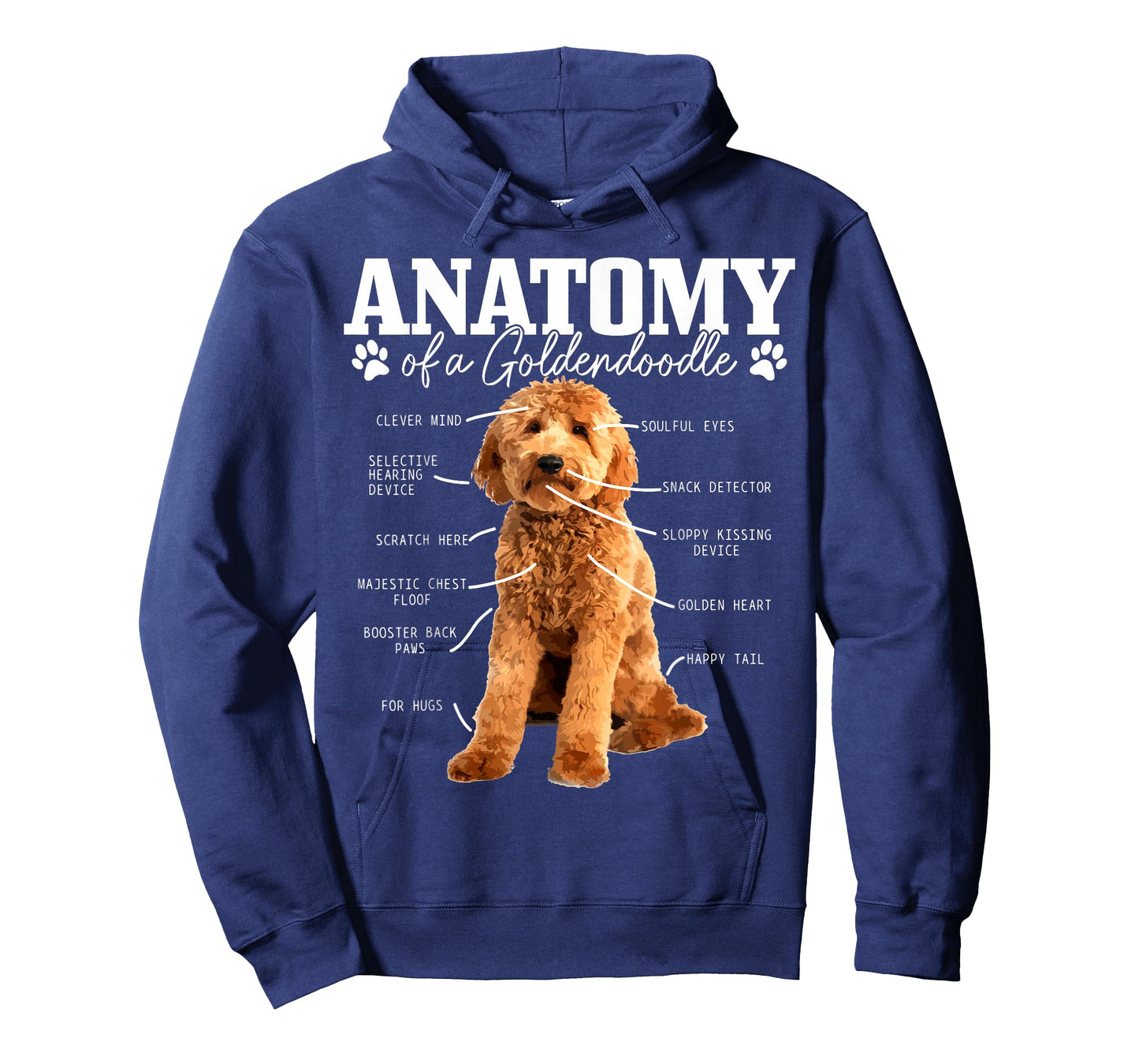 Anatomy of A Goldendoodle Funny Cute Dog Doodle Mom Dad T-Shirt