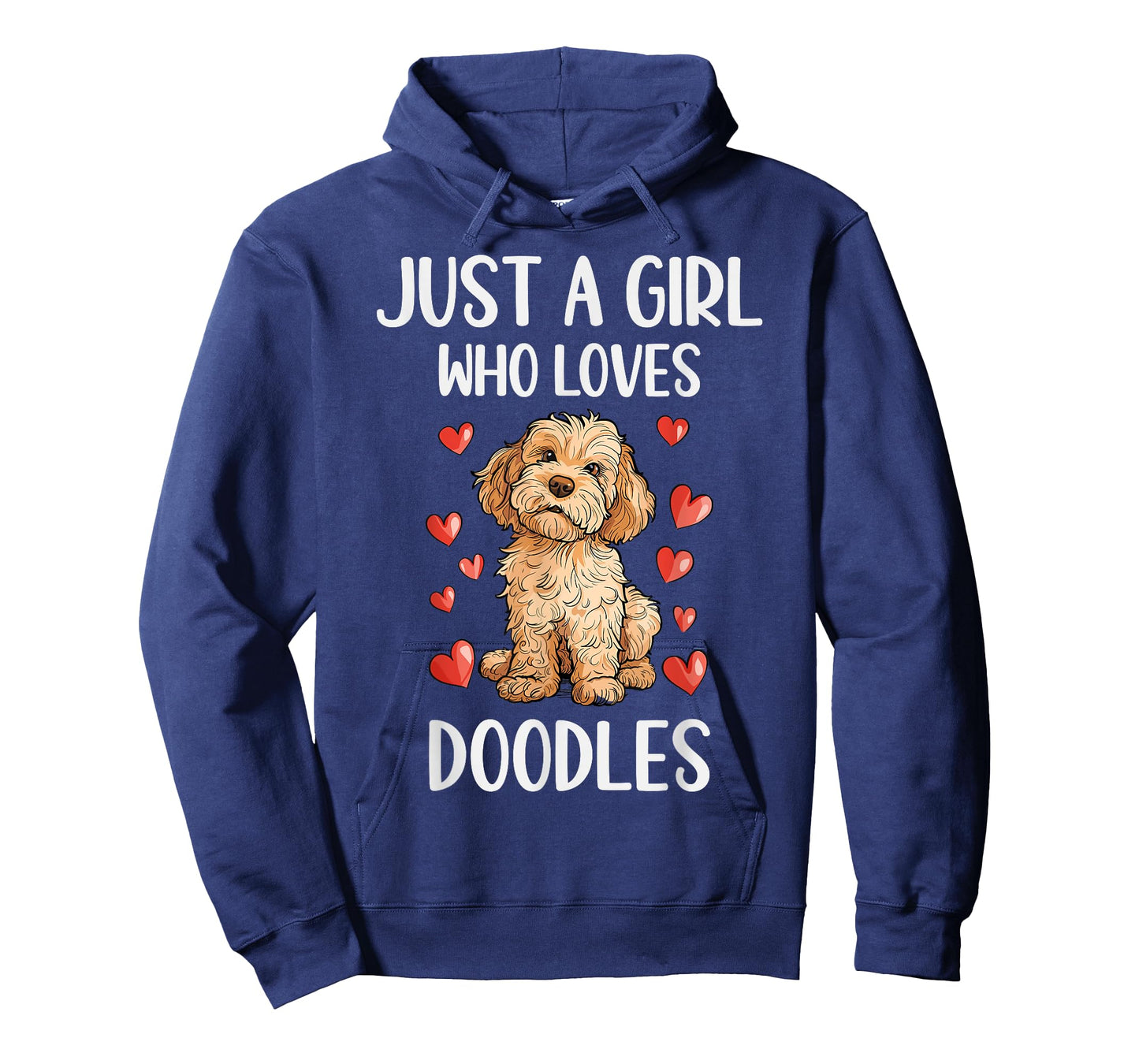 Just a Girl Who Loves Doodles Funny Goldendoodle Dog Owner T-Shirt