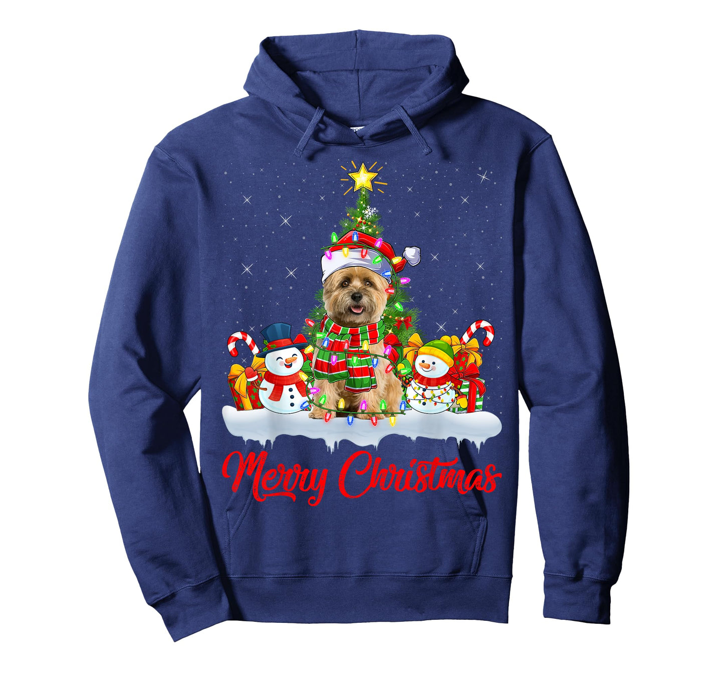 Cairn Terrier Dog Xmas Tree Lighting Cairn Terrier Christmas Men Women Kids T-Shirt