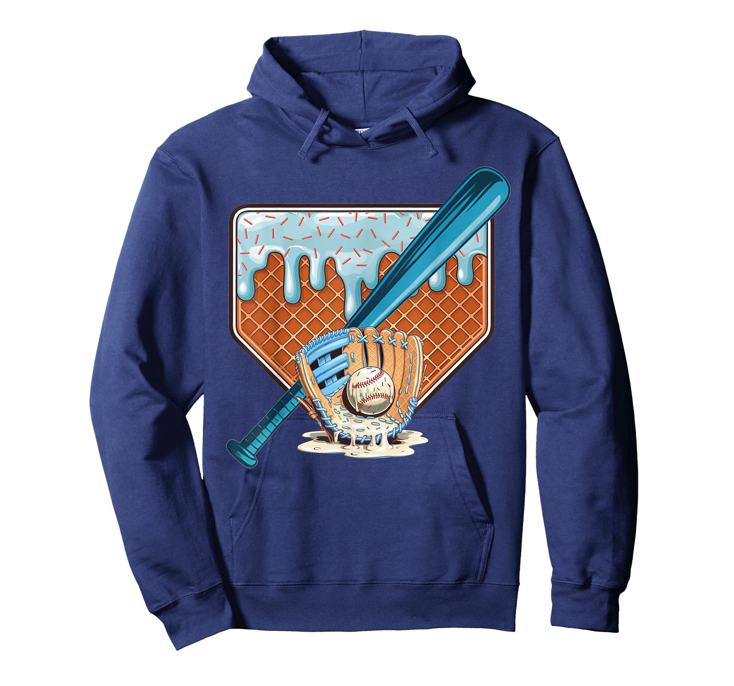 Baseball Home Plate Drip With Sprinkles Drip T-Shirt