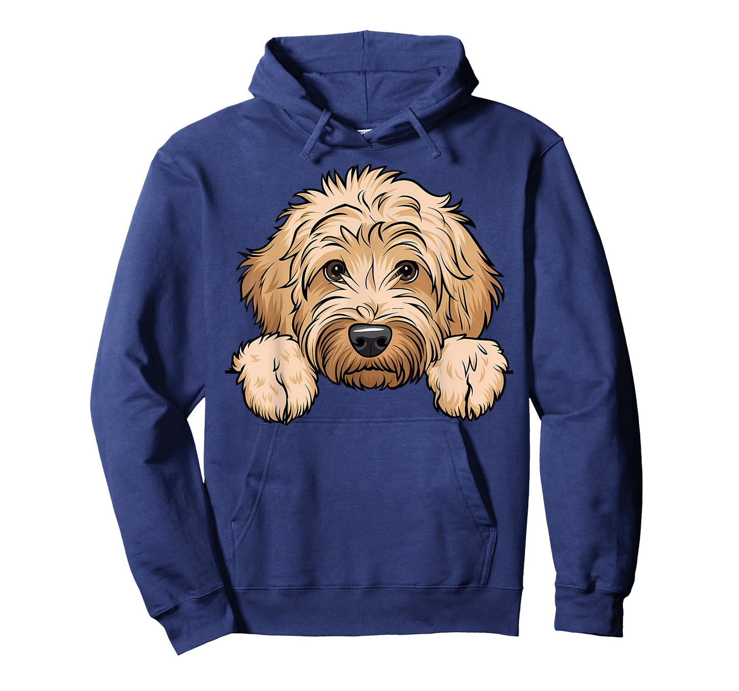 Cute Goldendoodle Funny Peeking Pocket Golden Doodle Dog T-Shirt