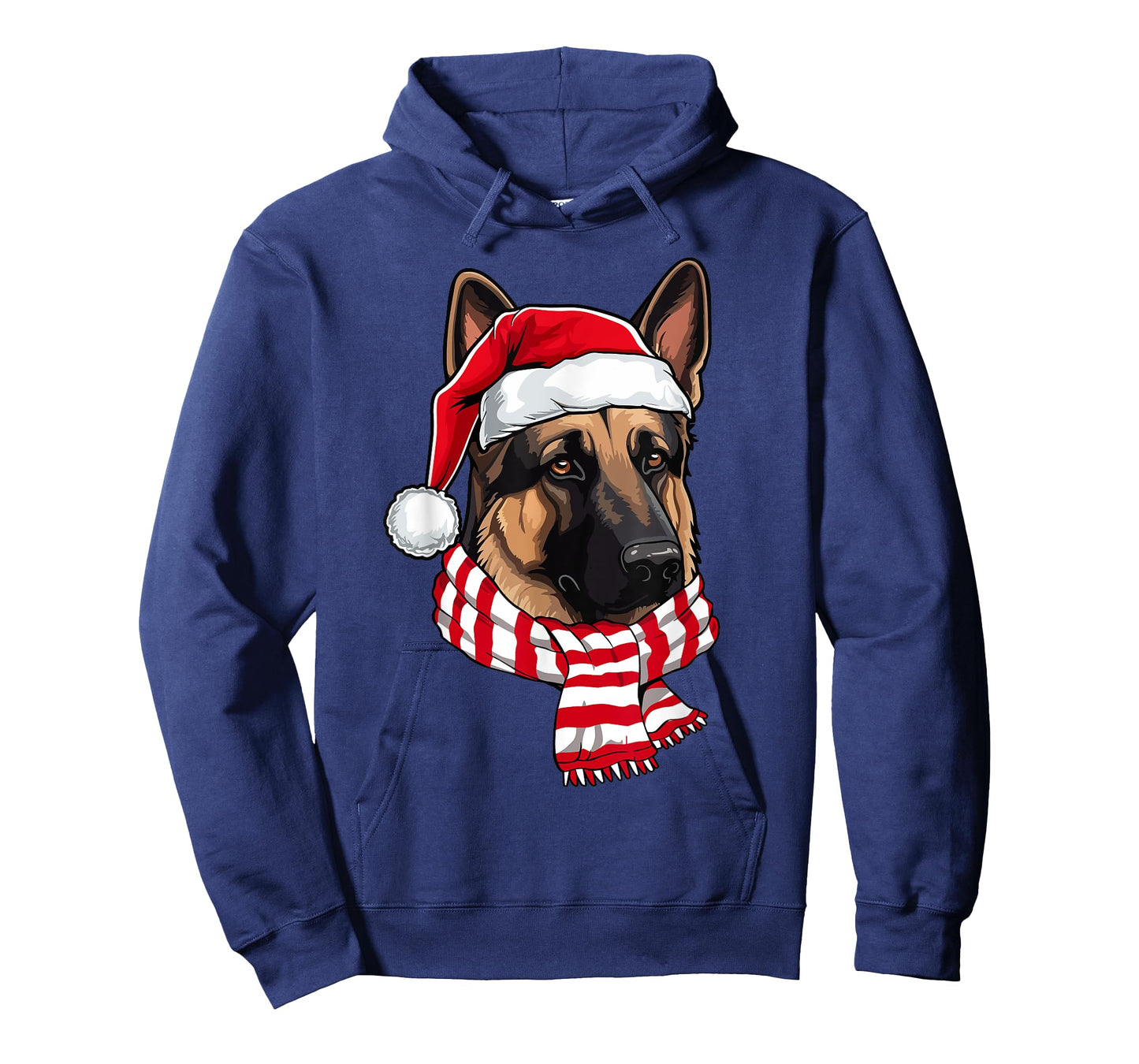 Santa German Shepherd Christmas Dog Lover Men Women Kids T-Shirt