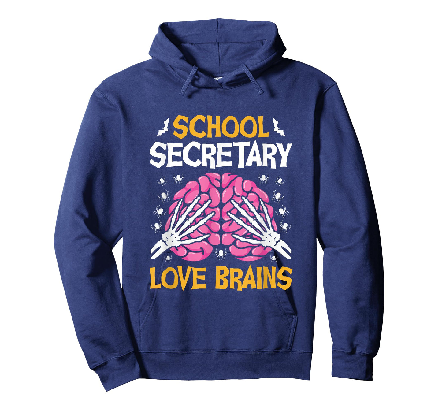 School Secretary Love Brains Funny Halloween School T-Shirt