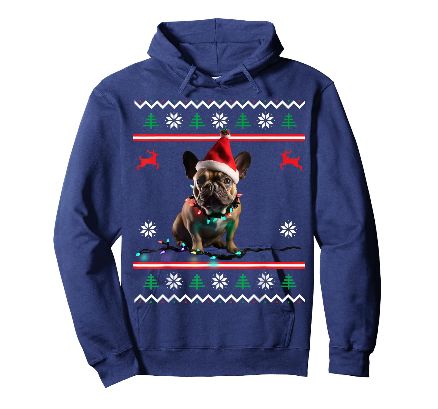 Frenchie Dog Ugly Christmas T-Shirt