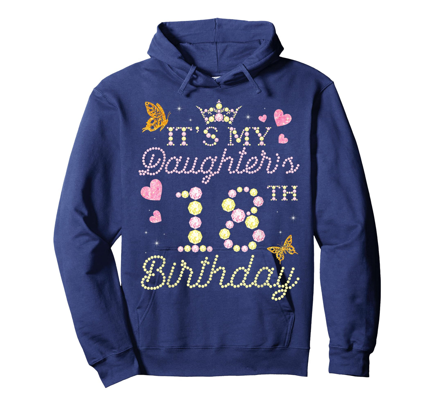 Happy Mom Dad Mother Father It's My Daughter's 18th Birthday T-Shirt