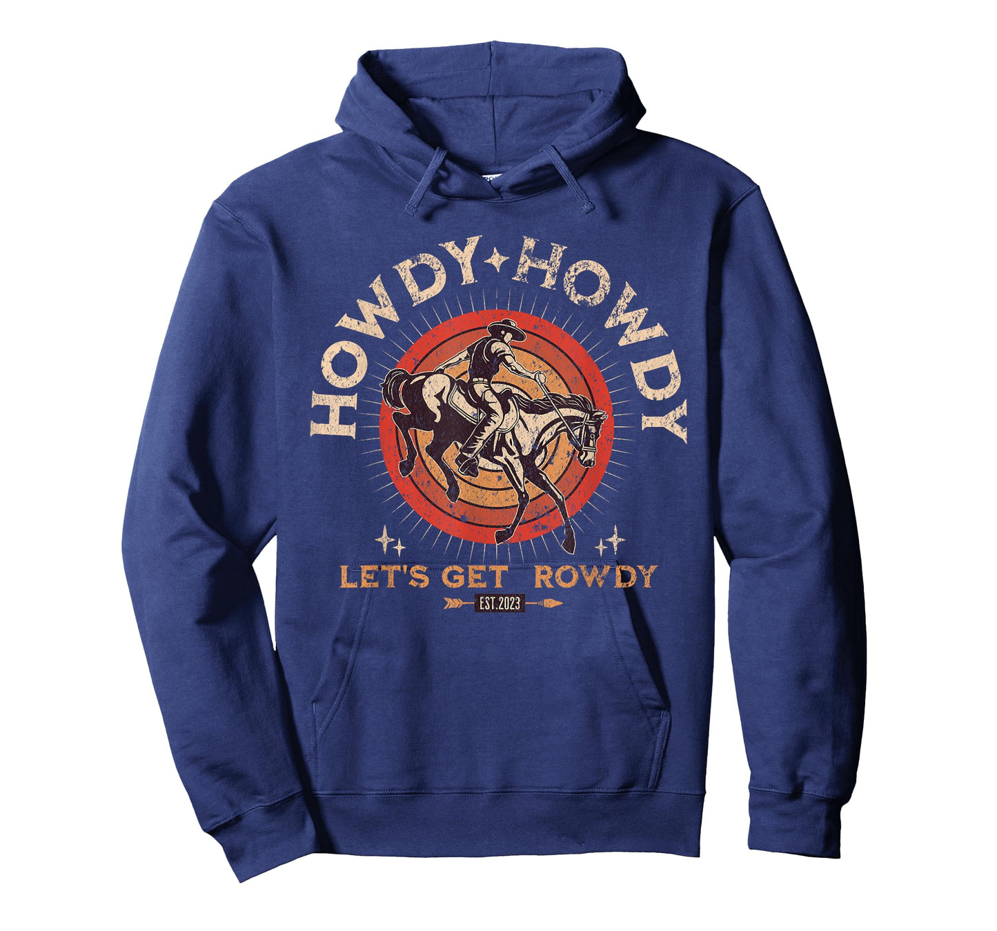 Howdy Howdy Lets Get Rowdy Retro Western Country T-Shirt