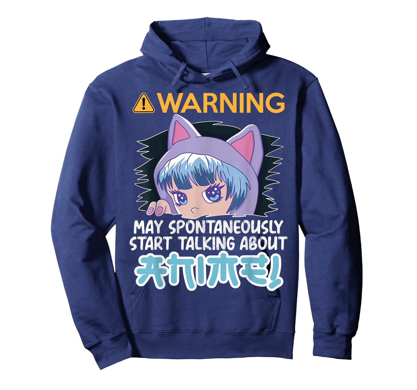 Warning May Spontaneously Talk About Anime Teen Manga Girl T-Shirt