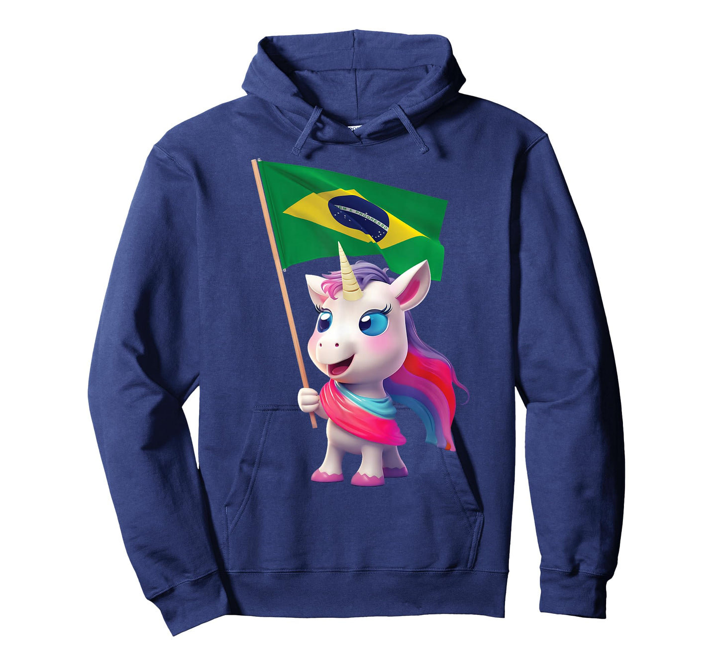 Brazilian Flag Unicorn Brazil Kids Rio De Janeiro Paulo Cute T-Shirt