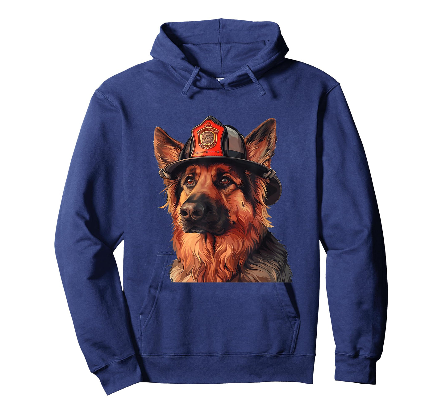 German Shepherd Firefighter Hat Firehouse Fireman Dog T-Shirt